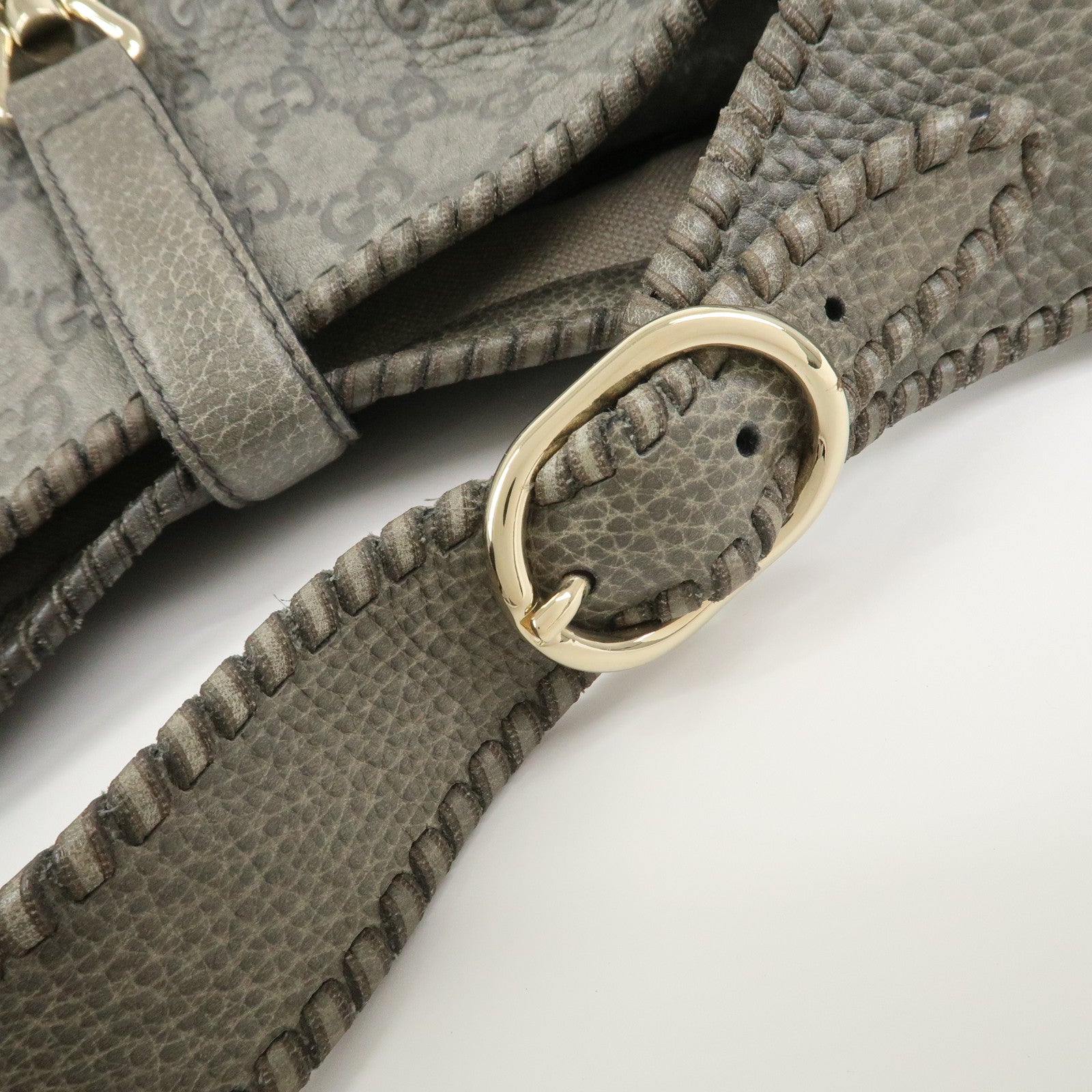 GUCCI Bamboo Guccissima Leather 2Way Bag Hand Shoulder Bag 218491