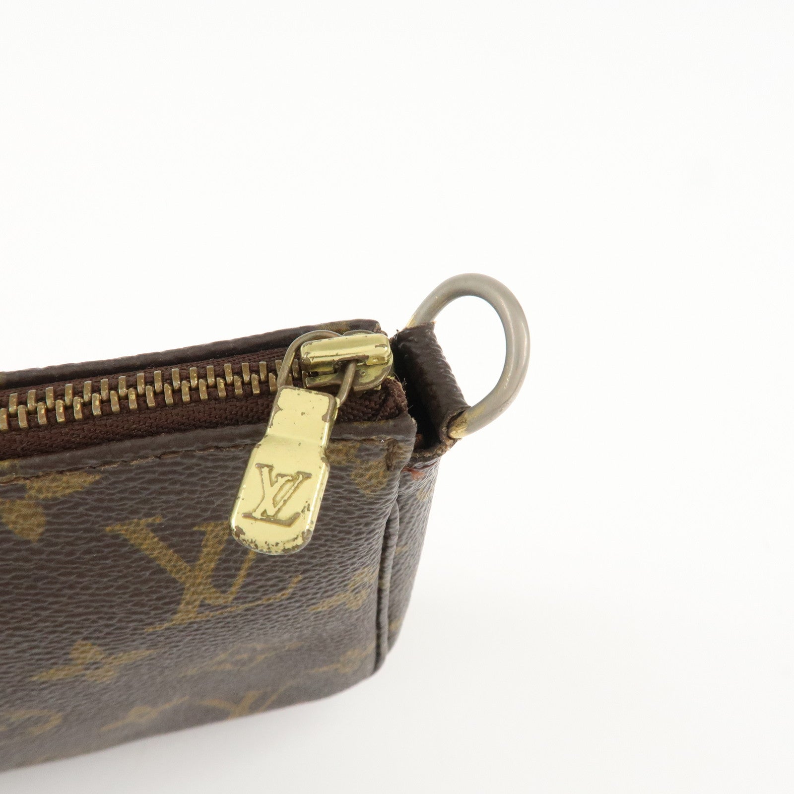 Louis Vuitton Monogram Pochette Accessoires Hand Bag Brown M51980 Used