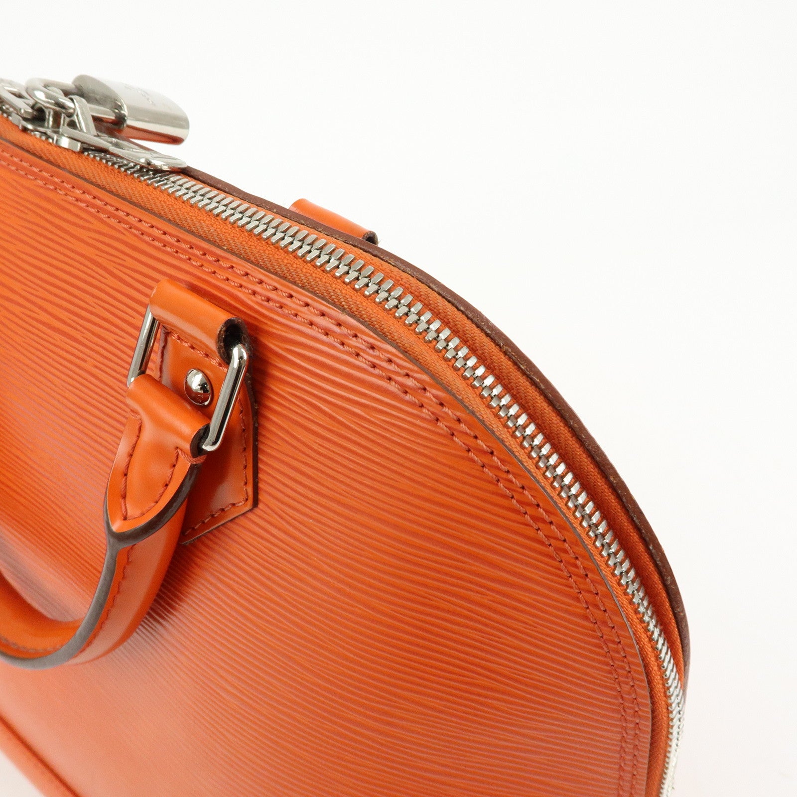 Louis Vuitton Epi Alma PM Hand Bag Pimont Orange M40623
