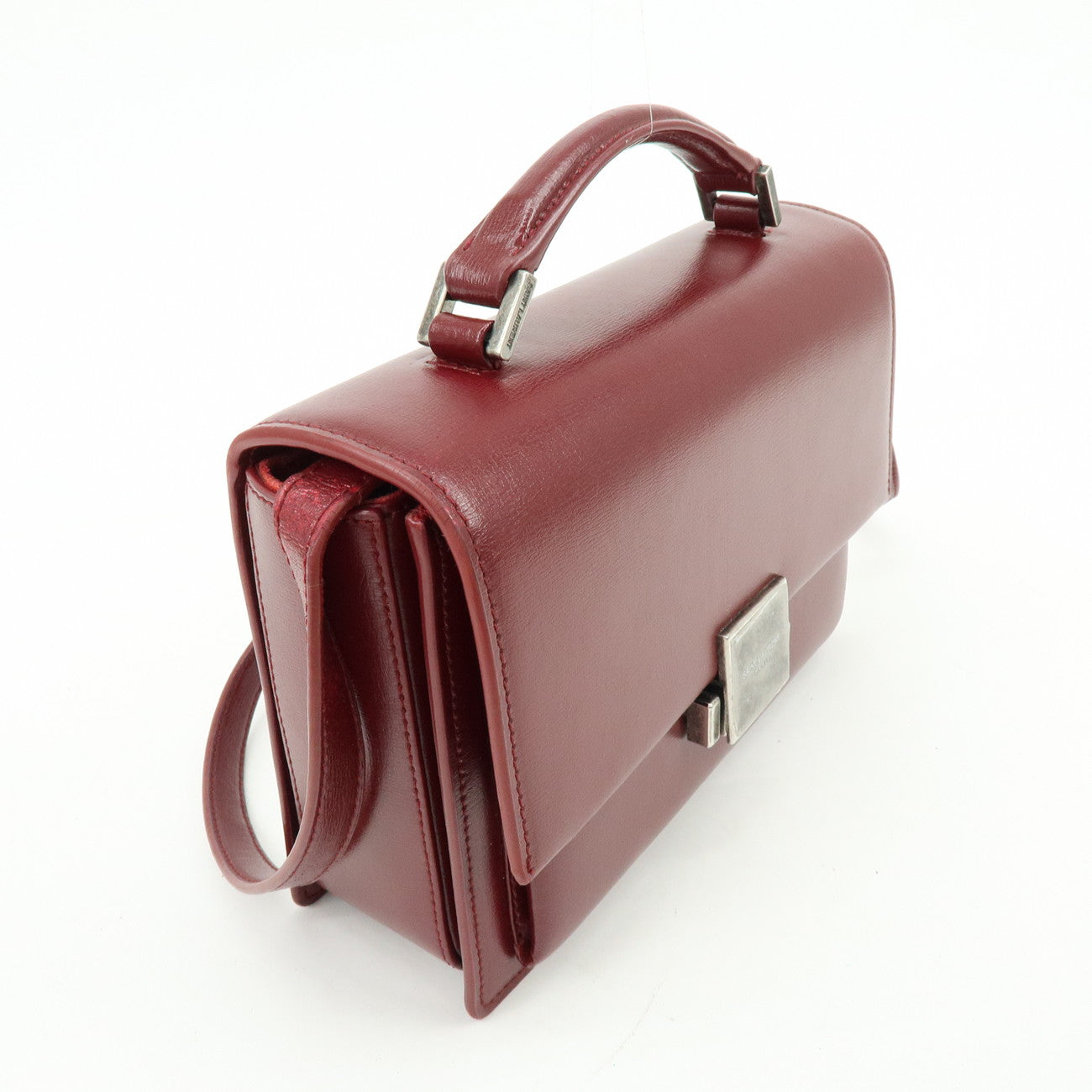 SAINT LAURENT PARIS Bellechasse Leather 2Way Bag Hand Bag 482051