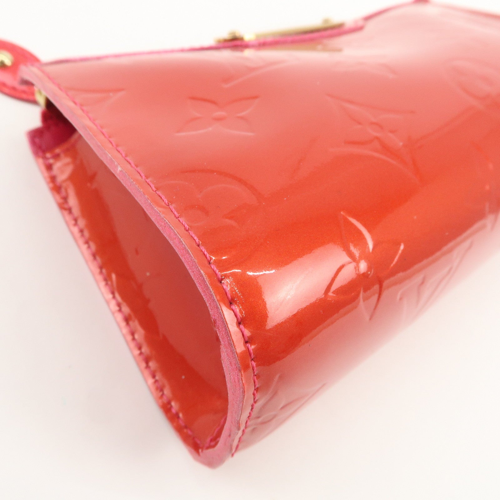 Louis Vuitton Monogram Vernis Trousse Cosmetic Pouch Red M93647