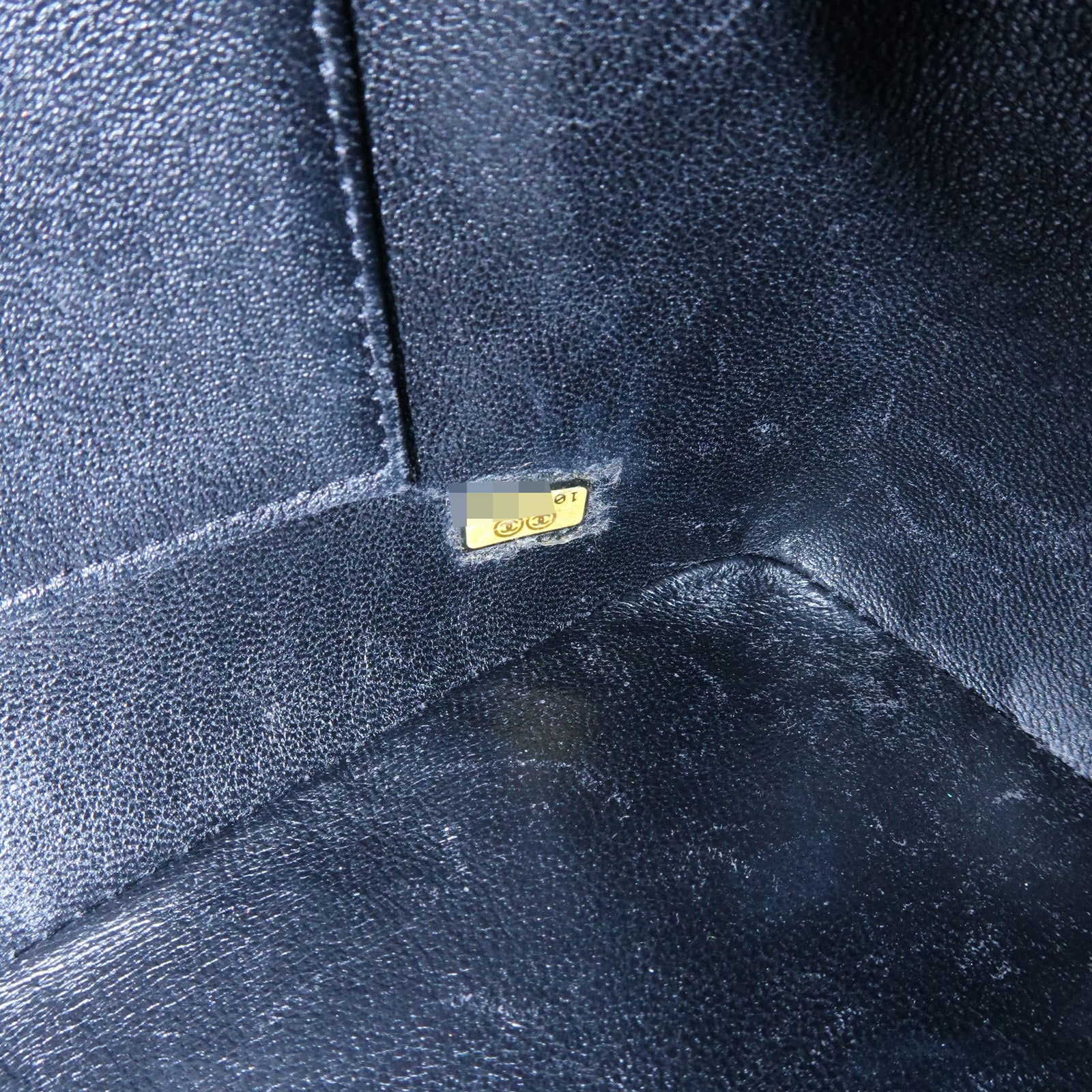 CHANEL Matelasse COCO Mark Medallion Caviarskin Tote Bag A01804