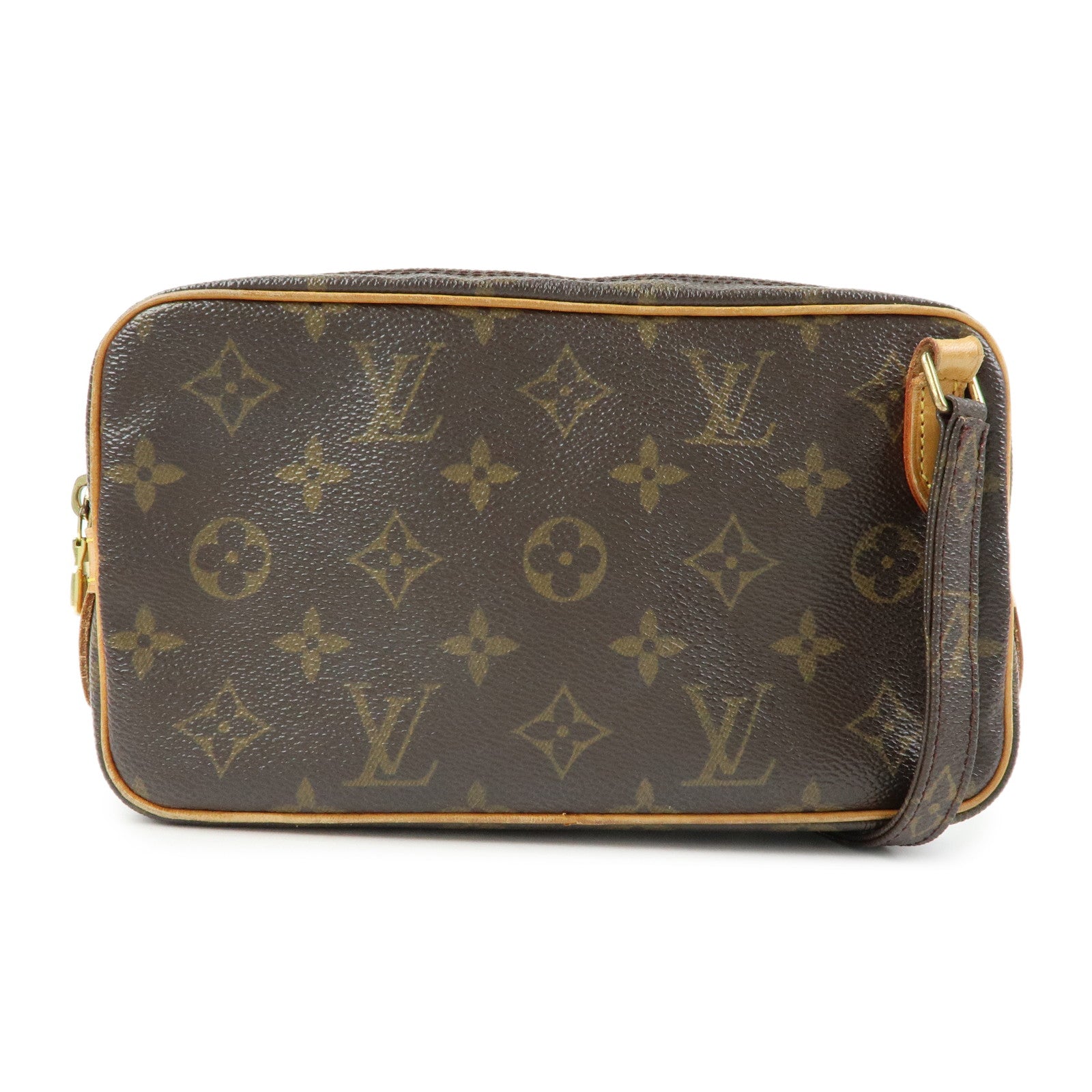 Louis Vuitton Monogram Pochette Marly Bandouliere Bag Brown M51828