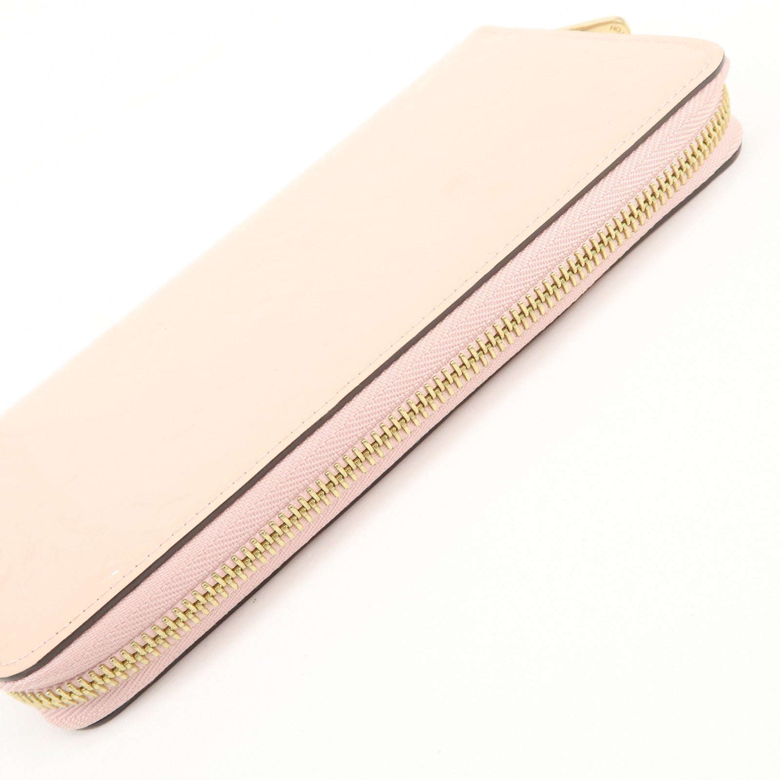 Louis Vuitton Monogram Vernis Zippy Wallet Long Wallet Pink M90419