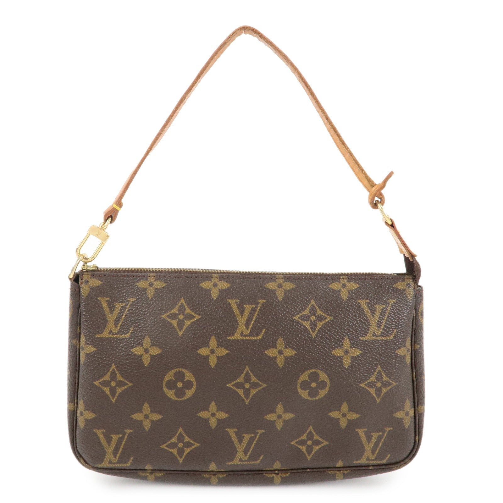 Louis Vuitton Monogram Pochette Accessoires Pouch Brown N41206 Used