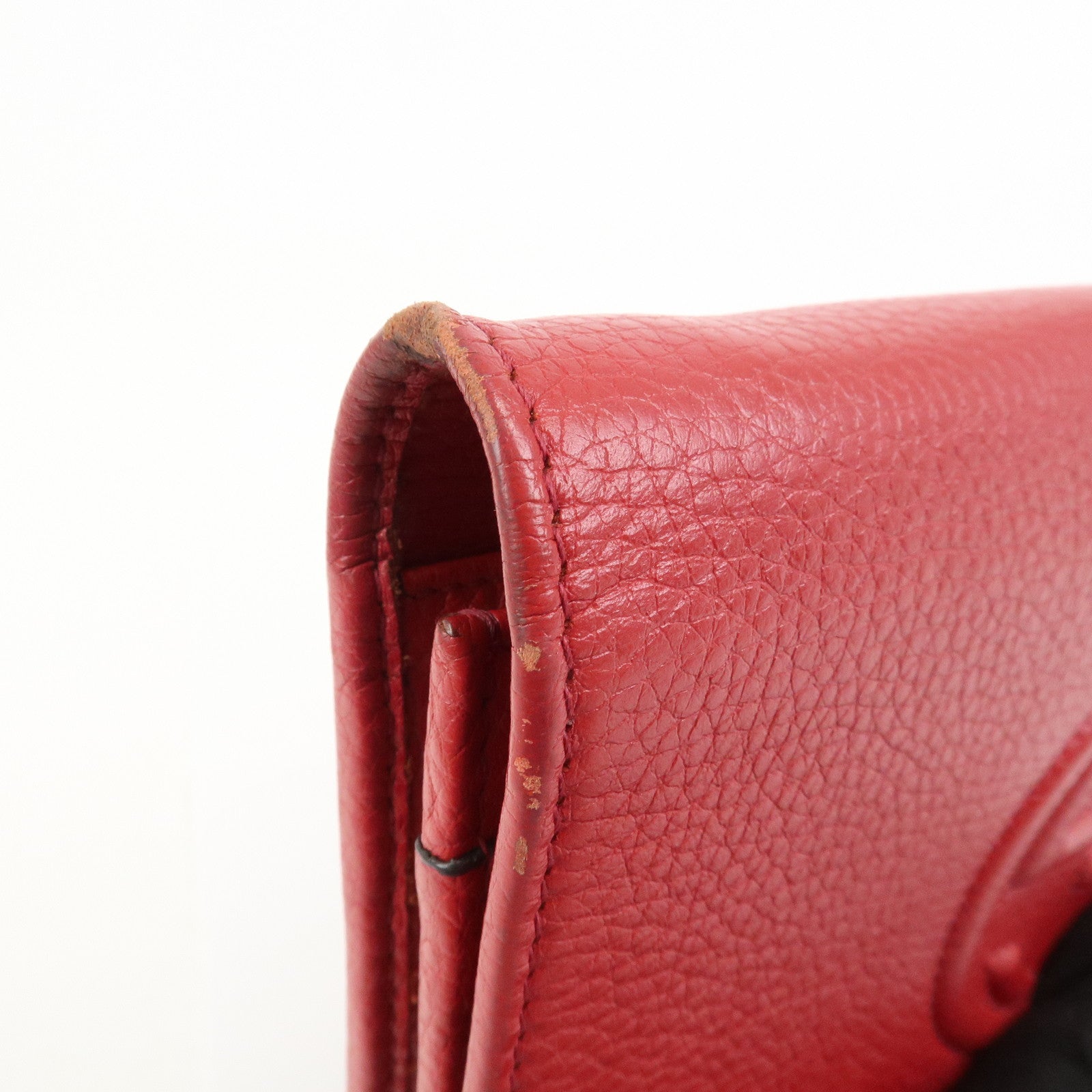 GUCCI SOHO Interlocking G Leather Chain Shoulder Bag Wallet 598211