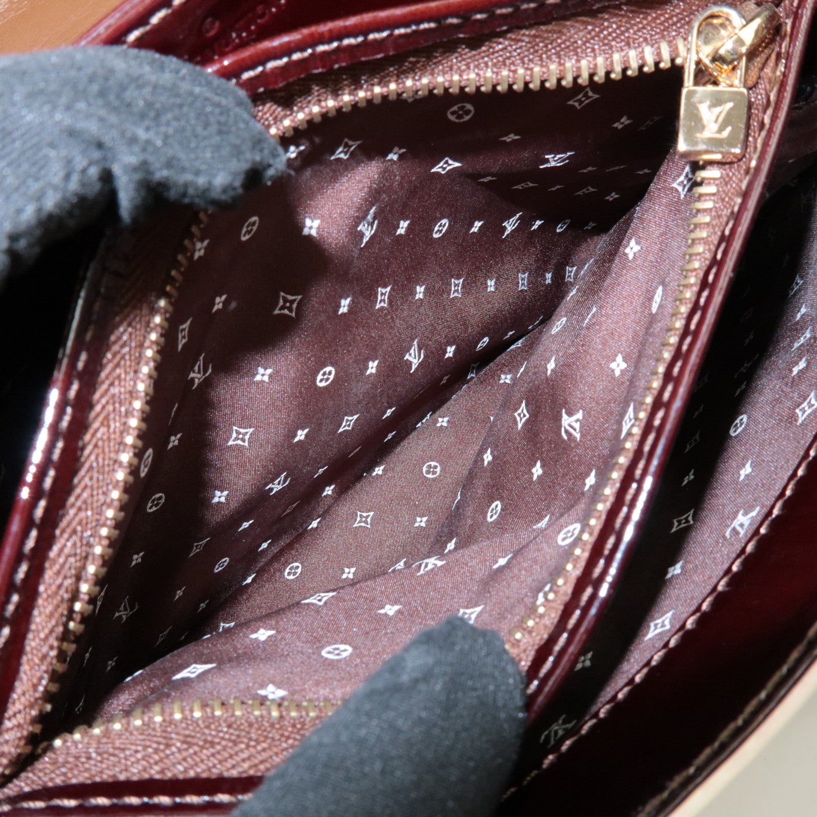 Louis Vuitton Cruise Line Sac Bicolore Leather Hand Bag M92516 Used