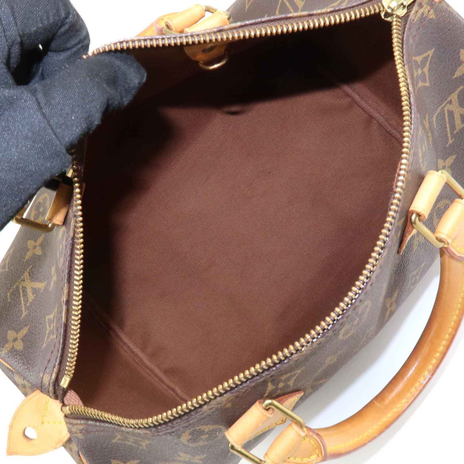 Louis Vuitton Monogram Speedy 30 Boston Bag Hand Bag Brown M41526