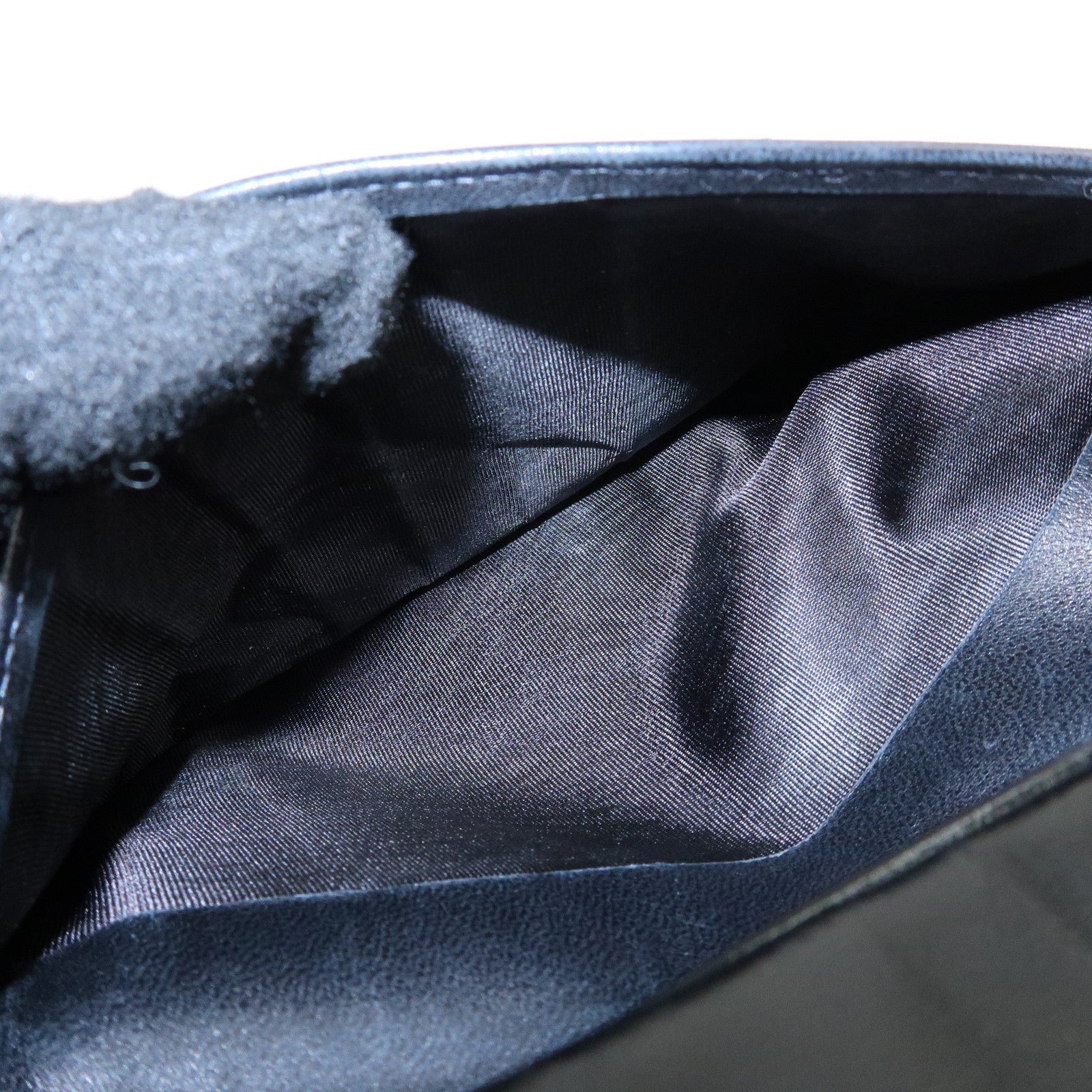 CHANEL COCO Mark Caviarskin Long Wallet Black