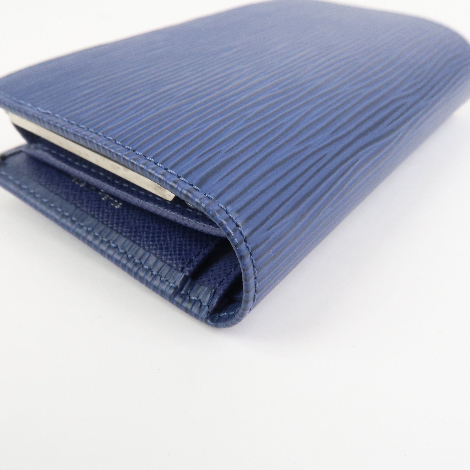 Louis Vuitton Epi Porte Monnaie Billets Viennois Wallet Blue M63245