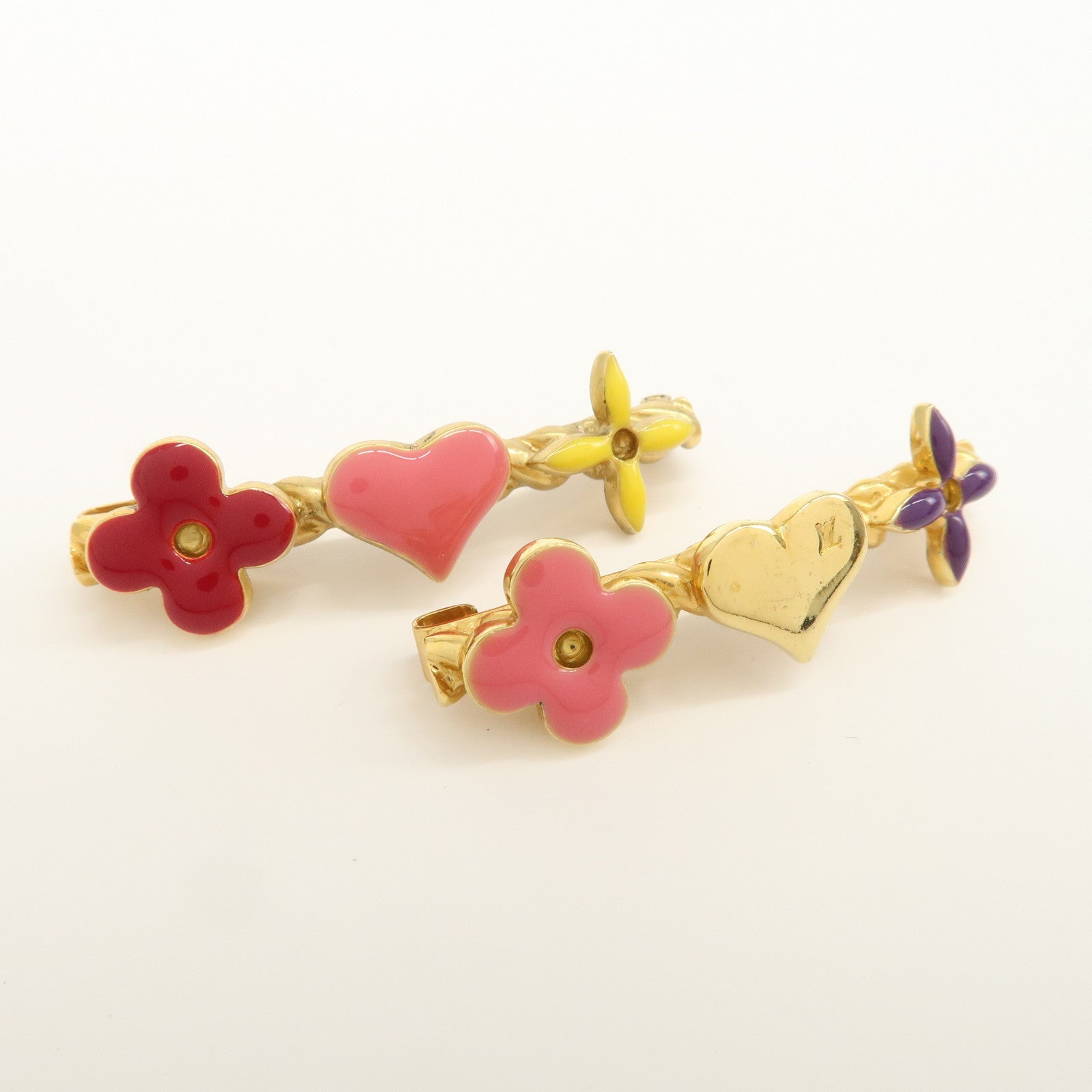 Louis Vuitton Sweet Monogram Valletta A Pair of Hair Clips M65371
