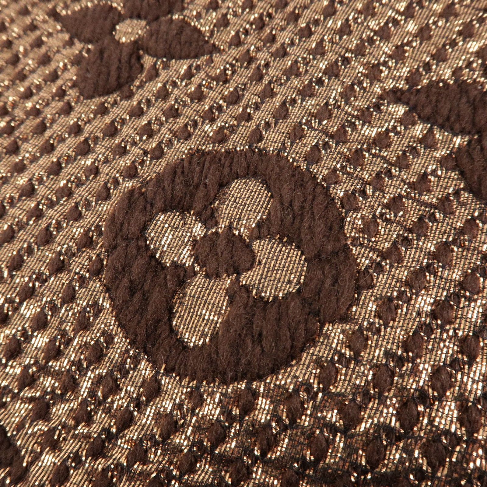 Louis Vuitton Echarpe Logomania Shine Wool Silk Scarf Brown M71383