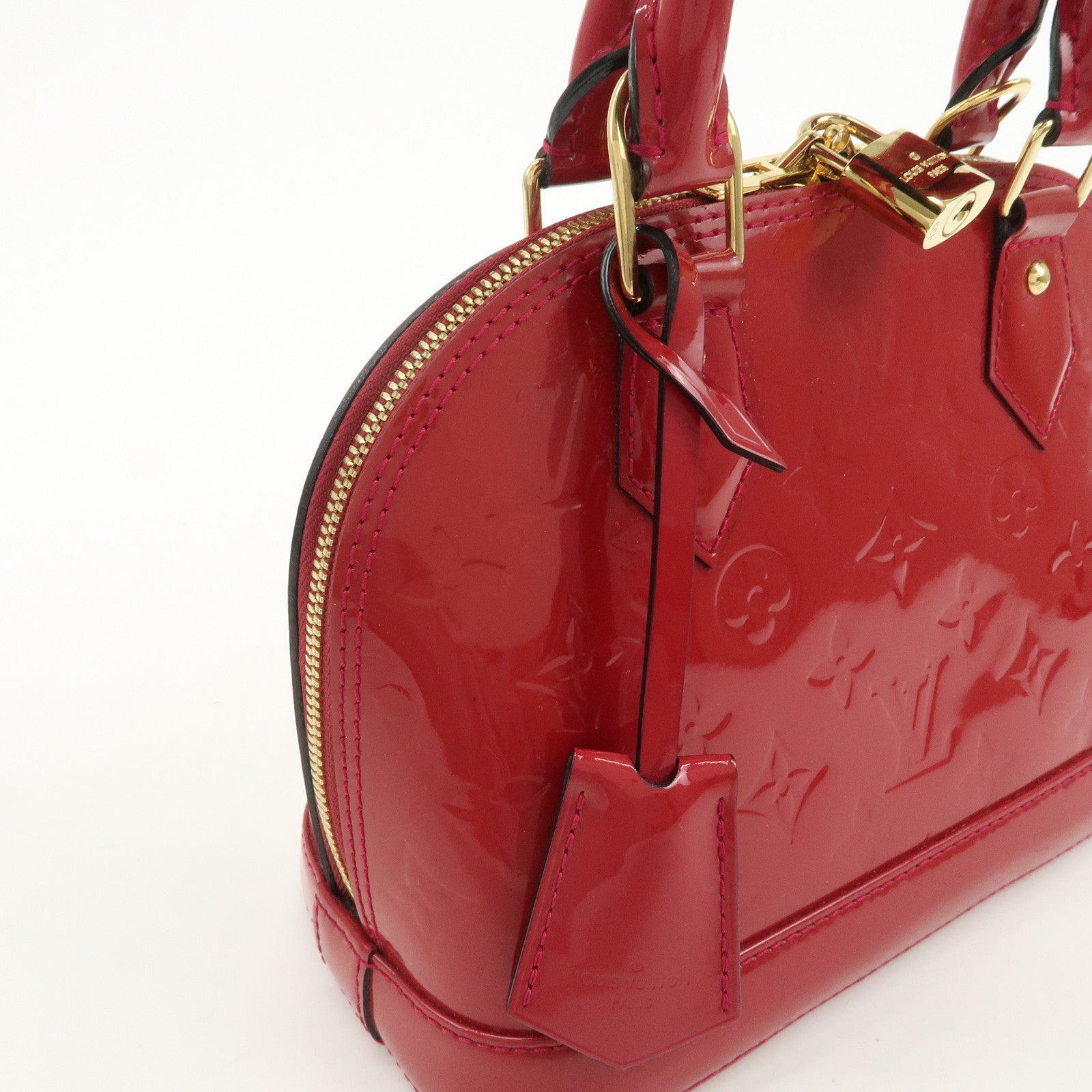 Louis Vuitton Monogram Vernis Alma BB 2Way Bag Rose Indien M91771