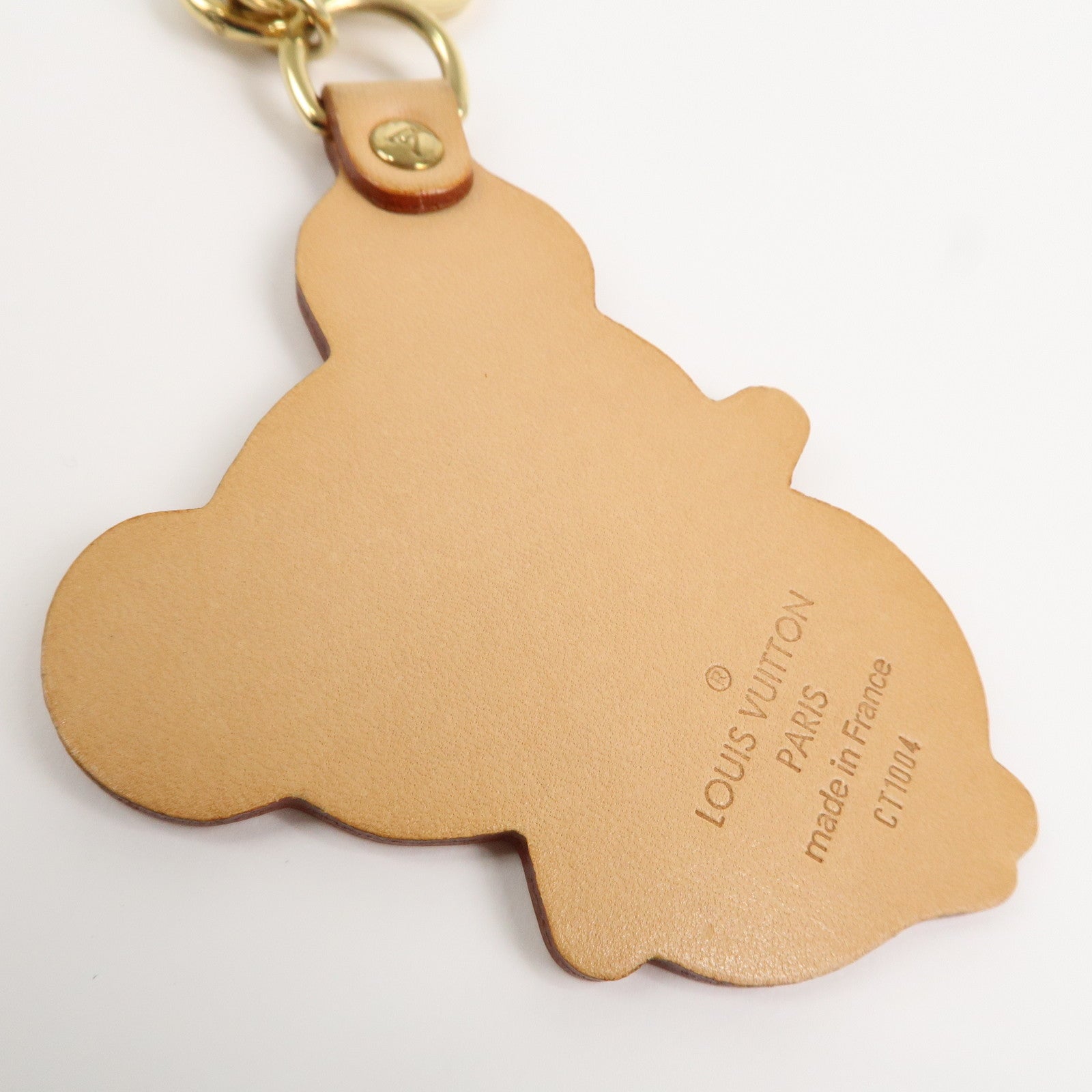 Louis Vuitton Porte Cles Panda Bag Charm Natural Gold M62637