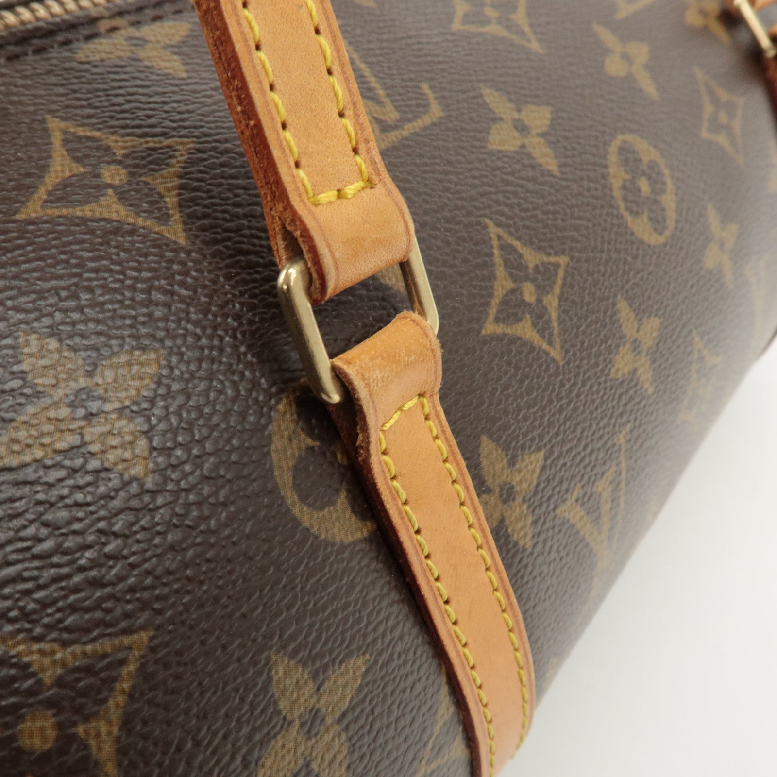 Louis Vuitton Monogram Papillon 30 Hand Bag New Style Brown M51385 Used