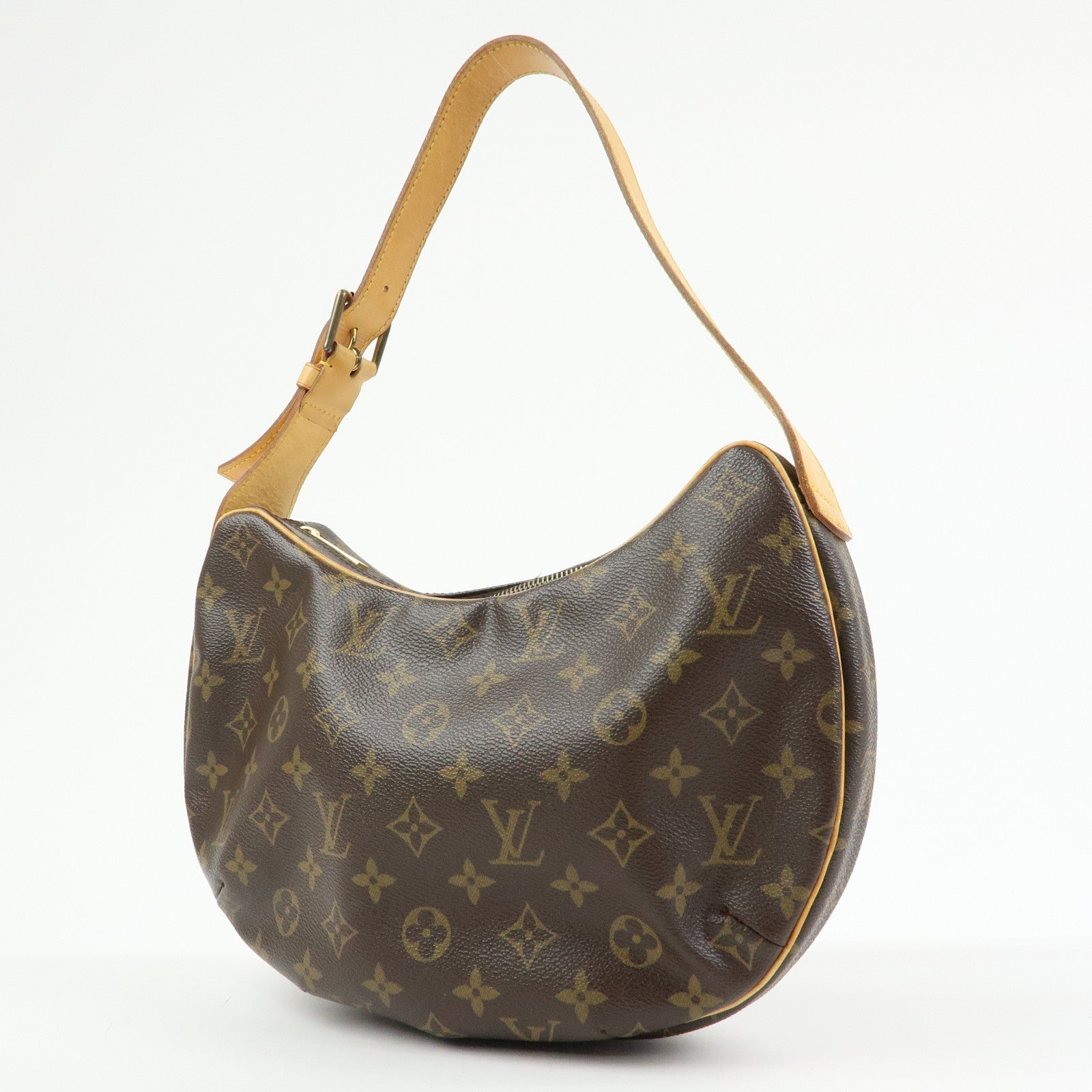 Louis Vuitton Monogram Croissant MM Shoulder Bag Brown M51512