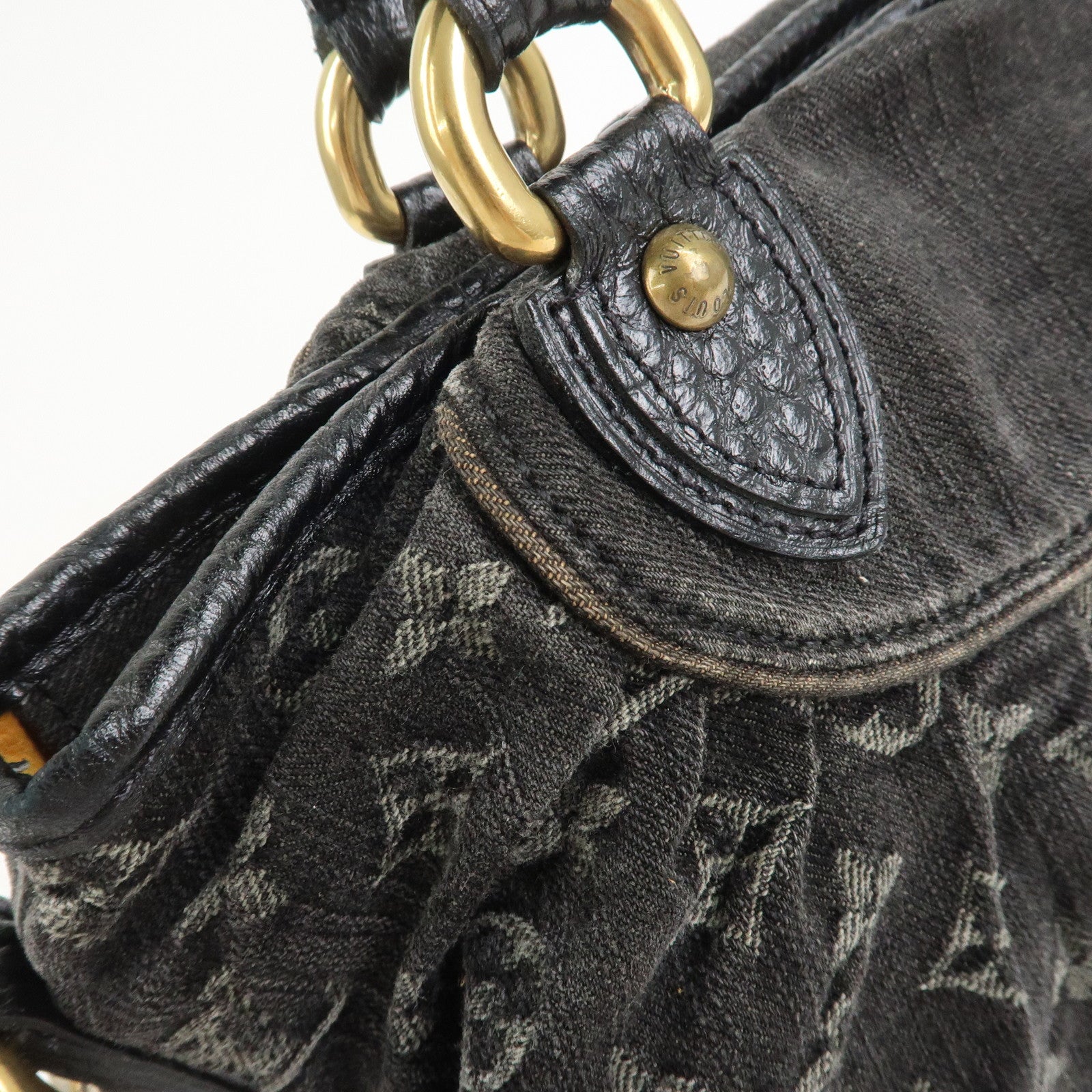Louis Vuitton Monogram Denim Neo Cabby MM 2Way Bag Noir M95351
