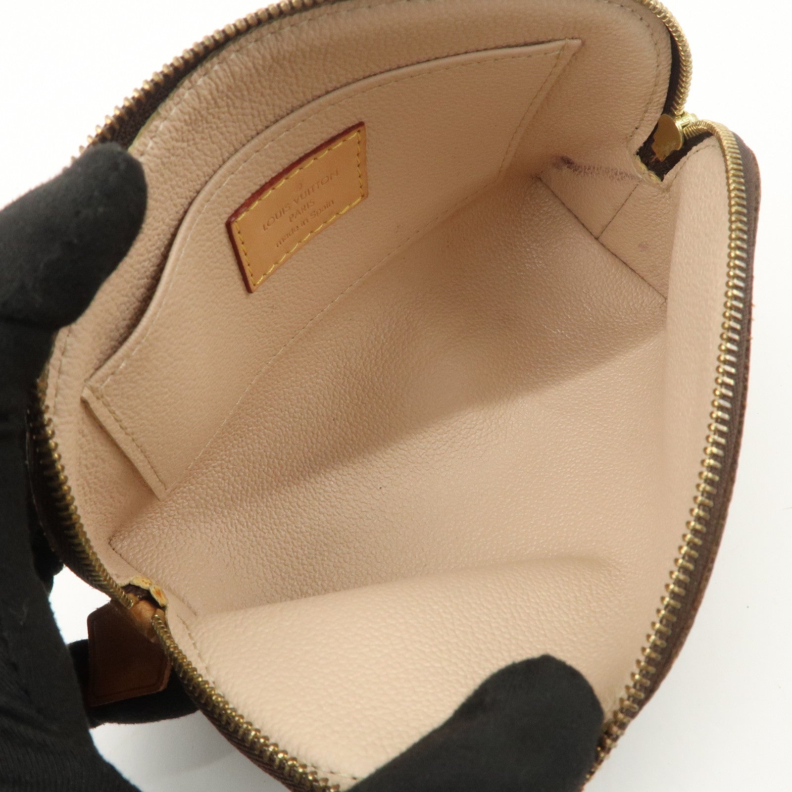 Louis Vuitton Monogram Pochette Cosmetic Pouch Brown M47515