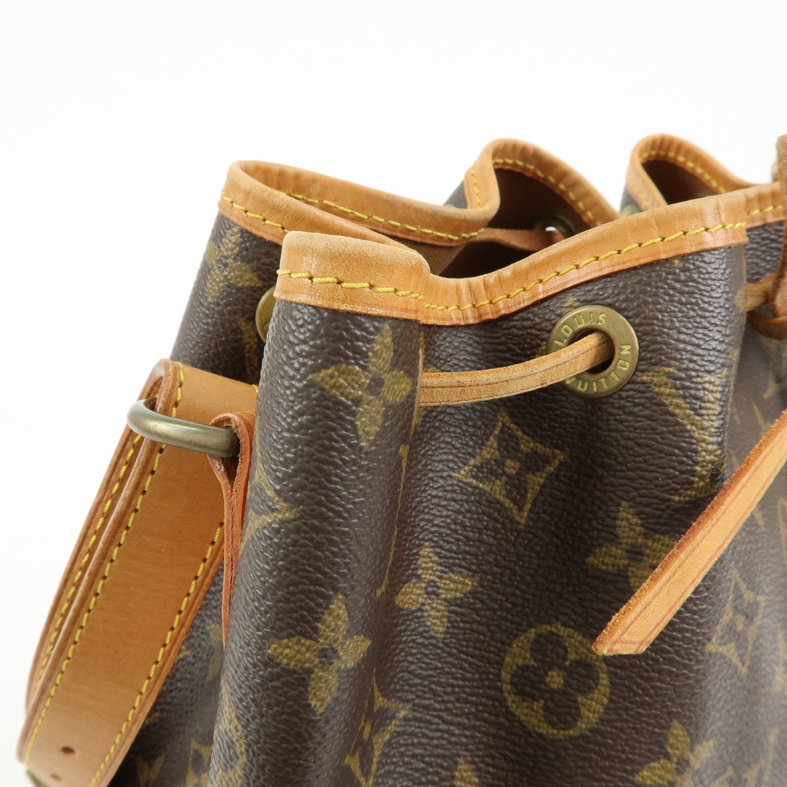 Louis Vuitton Monogram Petit Noe Shoulder Bag Brown M42226