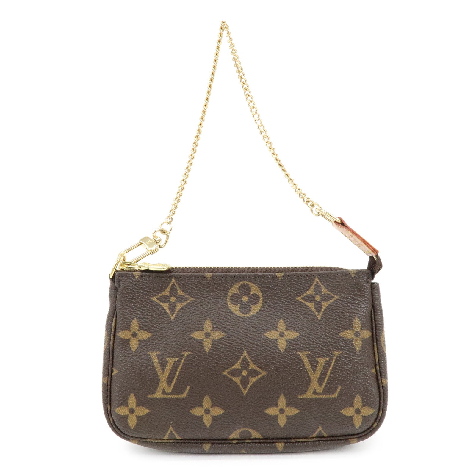 Louis Vuitton Monogram Mini Pochette Accessoires Hand Bag M58009