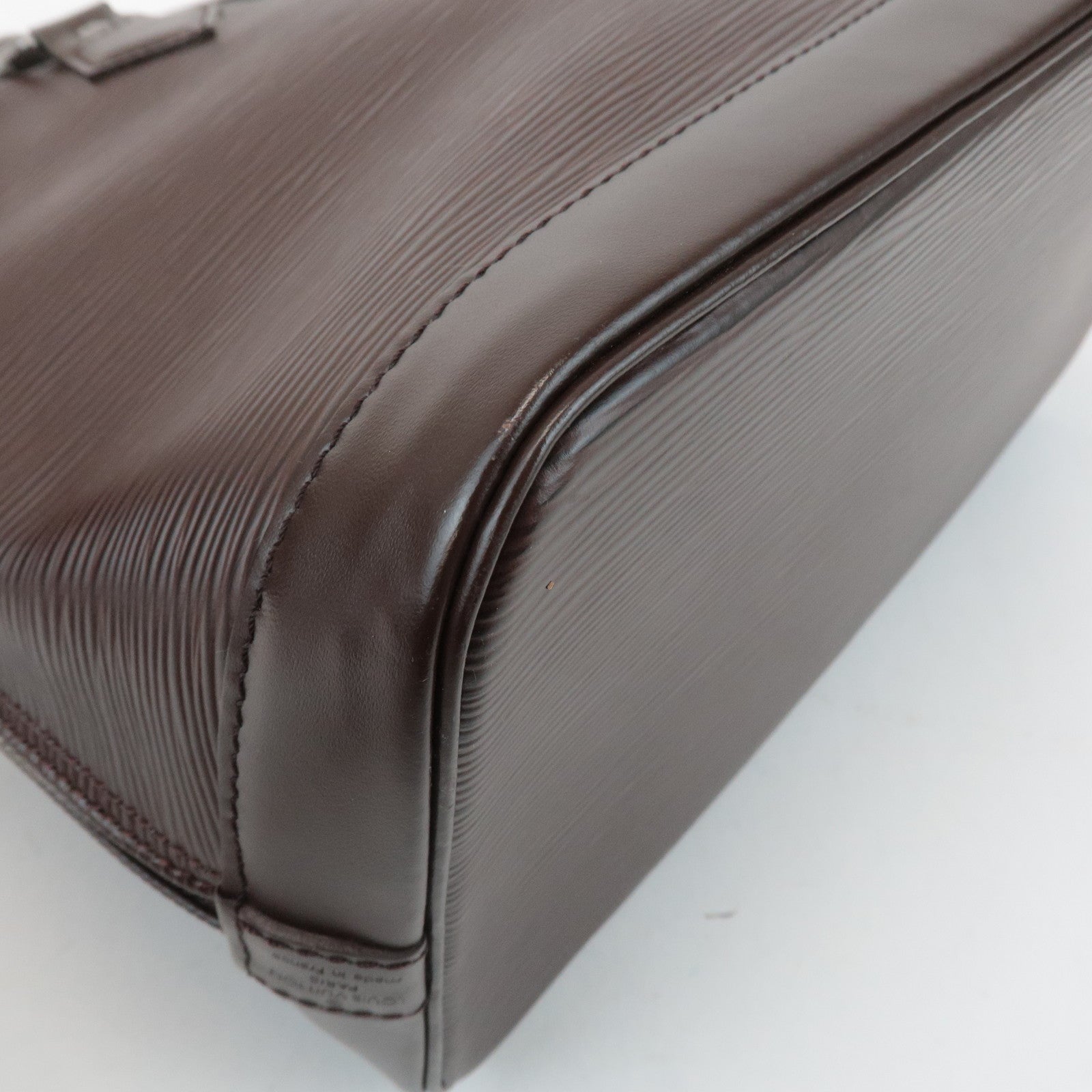 Louis Vuitton Epi Leather Alma PM Hand Bag Mocha Brown M5214D Used