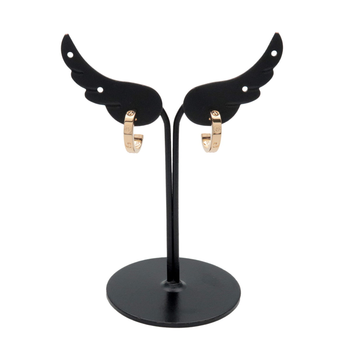 Cartier Mini LOVE Earrings K18 750YG Yellow Gold