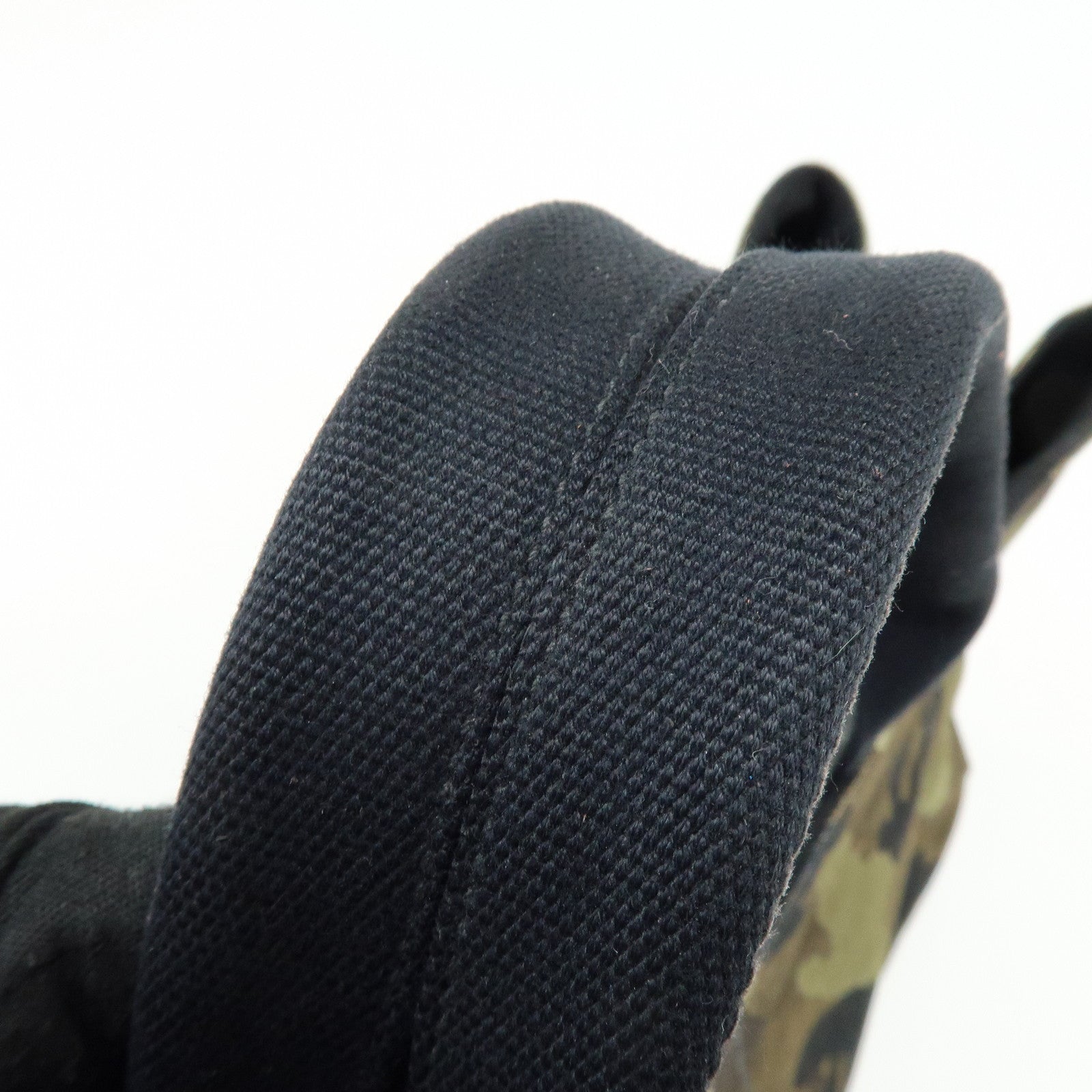 PRADA Canapa Triangle Logo Canvas Tote Bag Camouflage BN2020