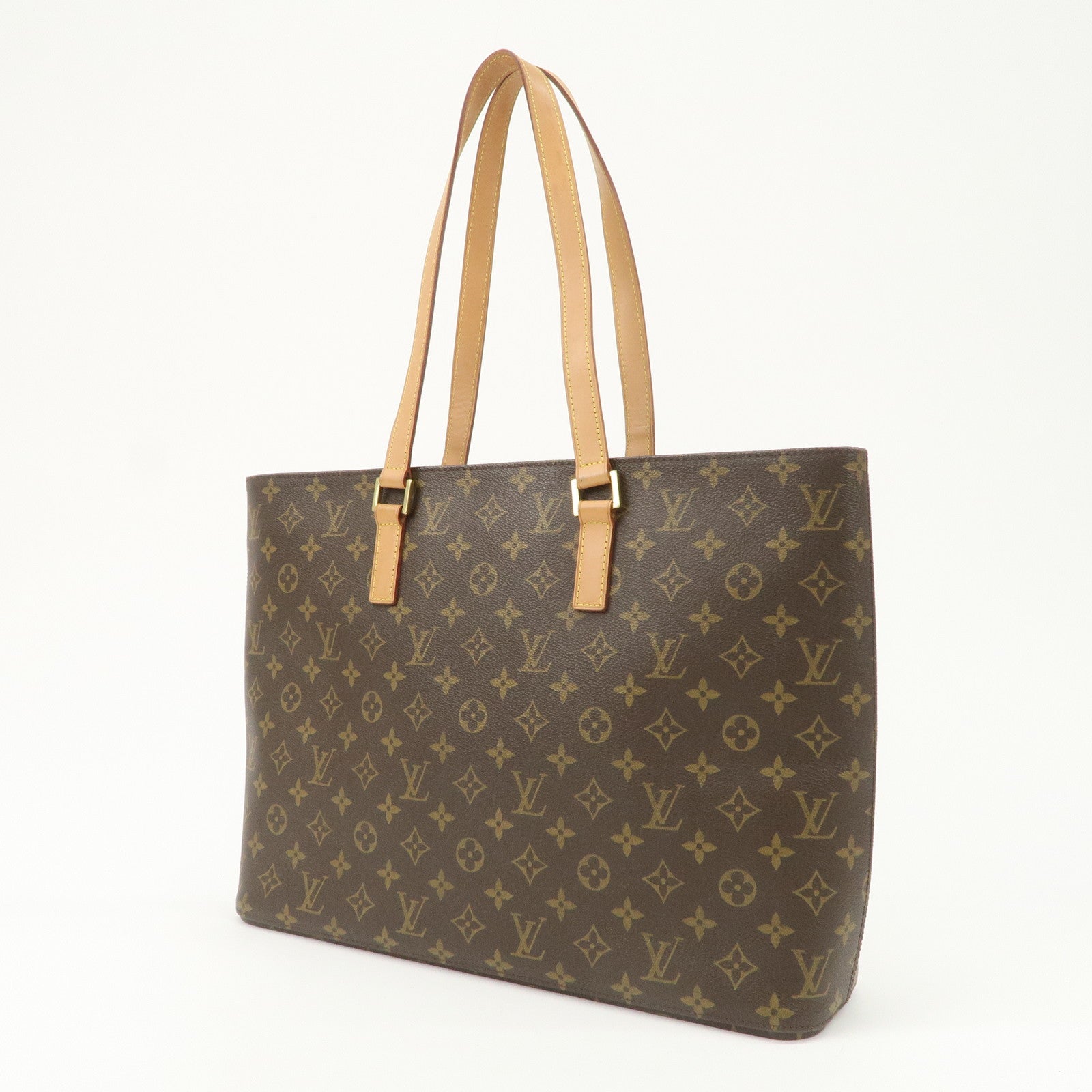 Louis Vuitton Monogram Luco Tote Bag Shoulder Bag Brown M51155