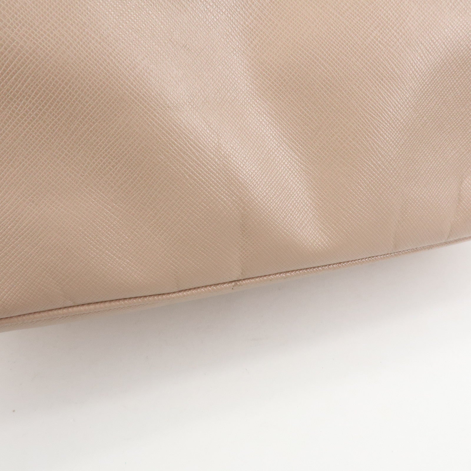 PRADA Triangle Logo Galleria Saffiano Leather Tote Hand Bag Pink