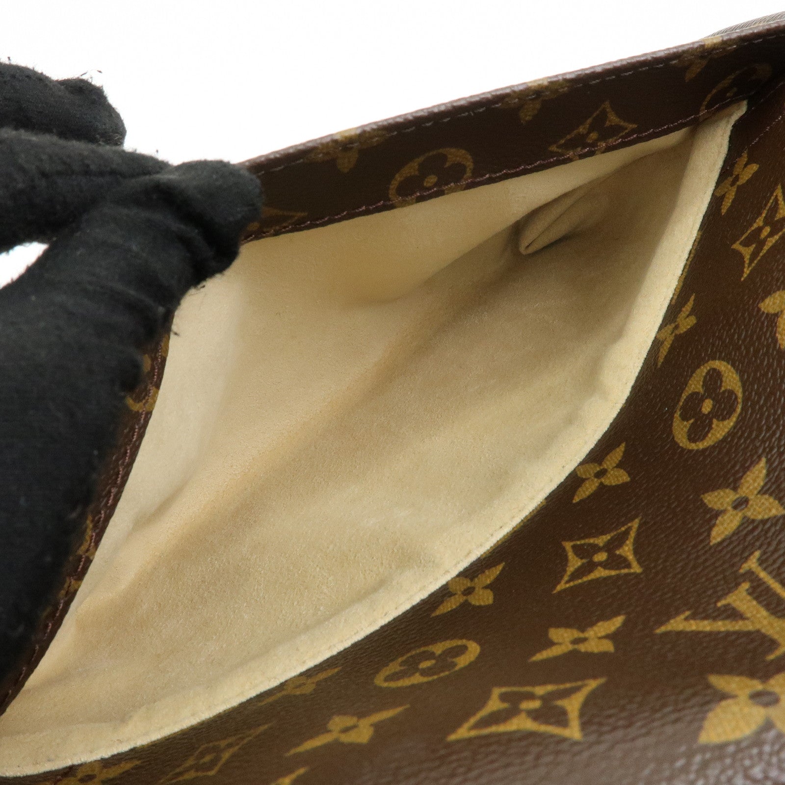 Louis Vuitton Monogram Beverly MM Shoulder Hand Bag Brown M40121