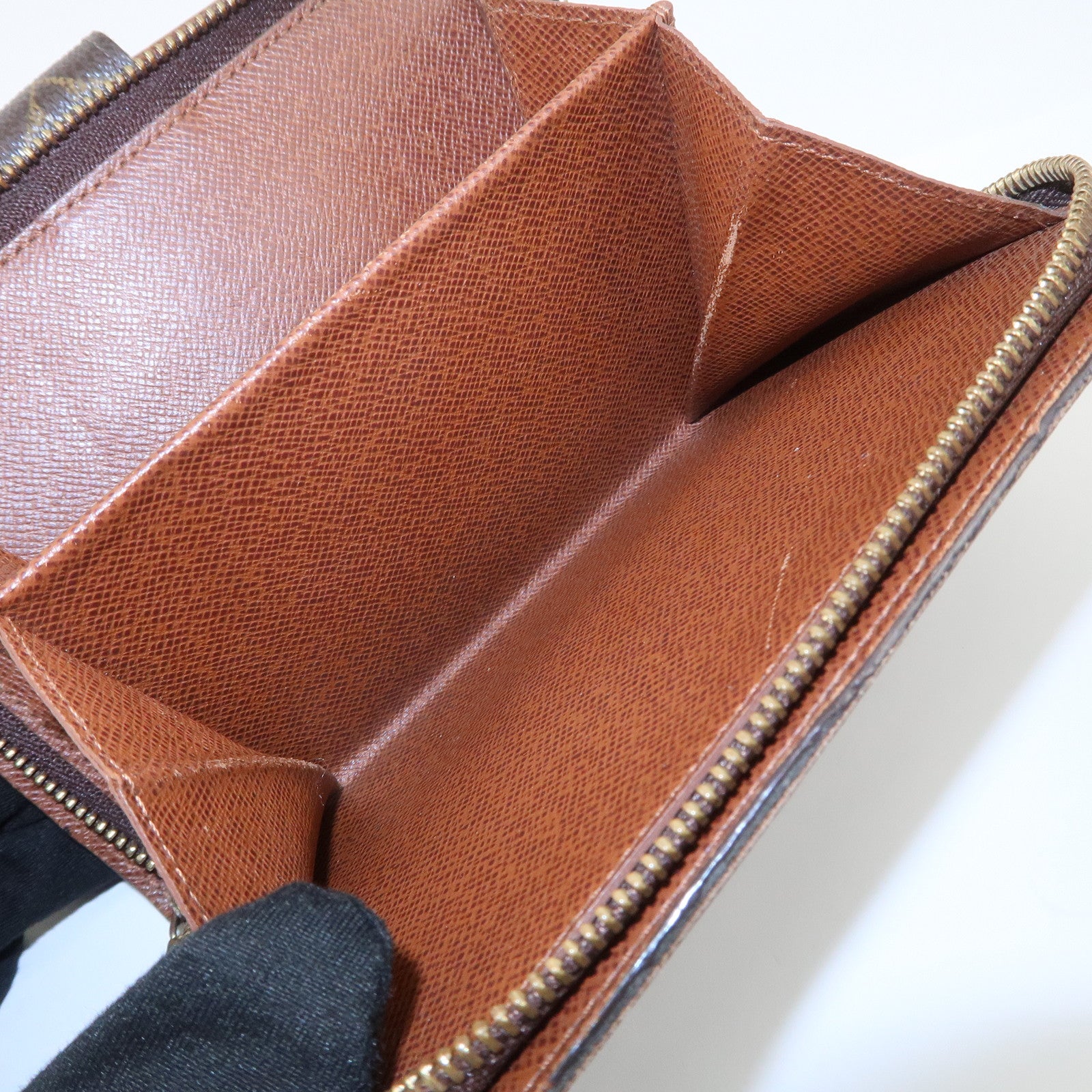 Louis Vuitton Monogram Porte Papier Zip Bi-fold Wallet Brown M61207