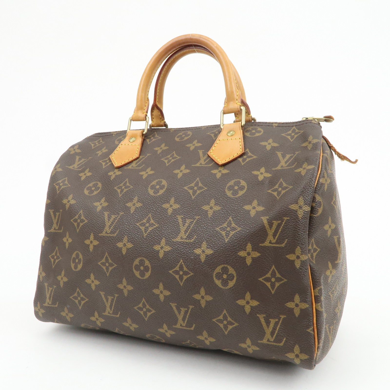 Louis Vuitton Monogram Speedy 30 Boston Bag Hand Bag Brown M41526
