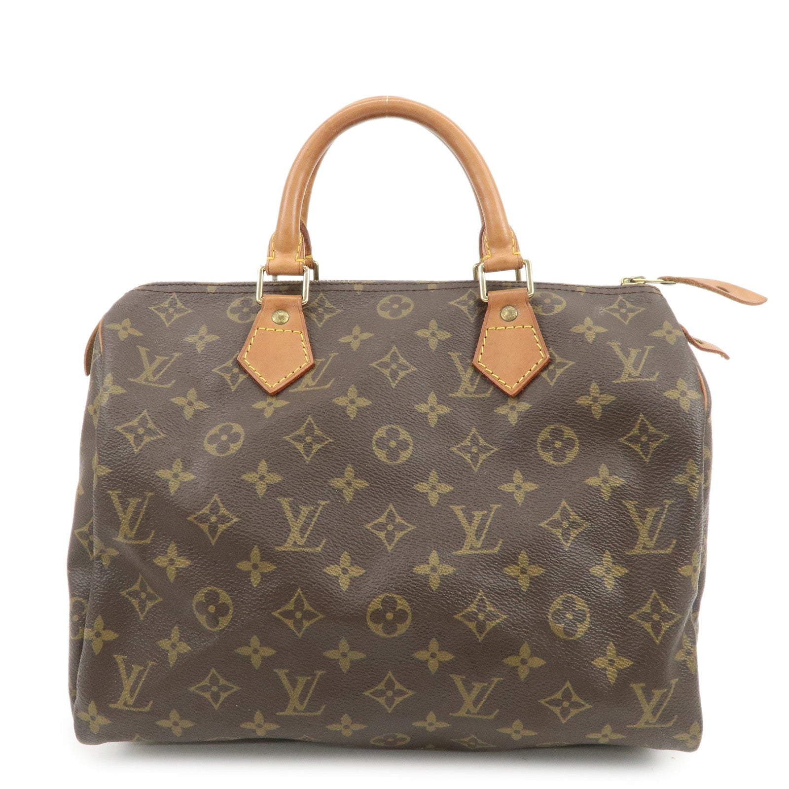 Louis Vuitton Monogram Speedy 30 Boston Bag Hand Bag Brown M41526