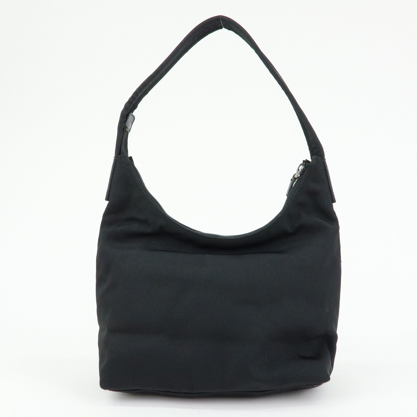 GUCCI GG Nylon Leather Shoulder Bag Black 001・3386