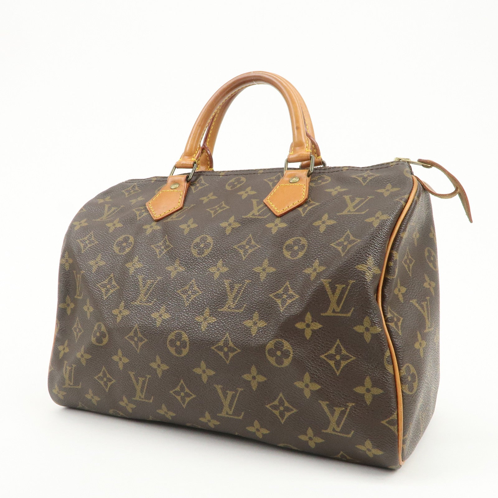 Louis Vuitton Monogram Speedy 30 Boston Bag Hand Bag Brown M41526