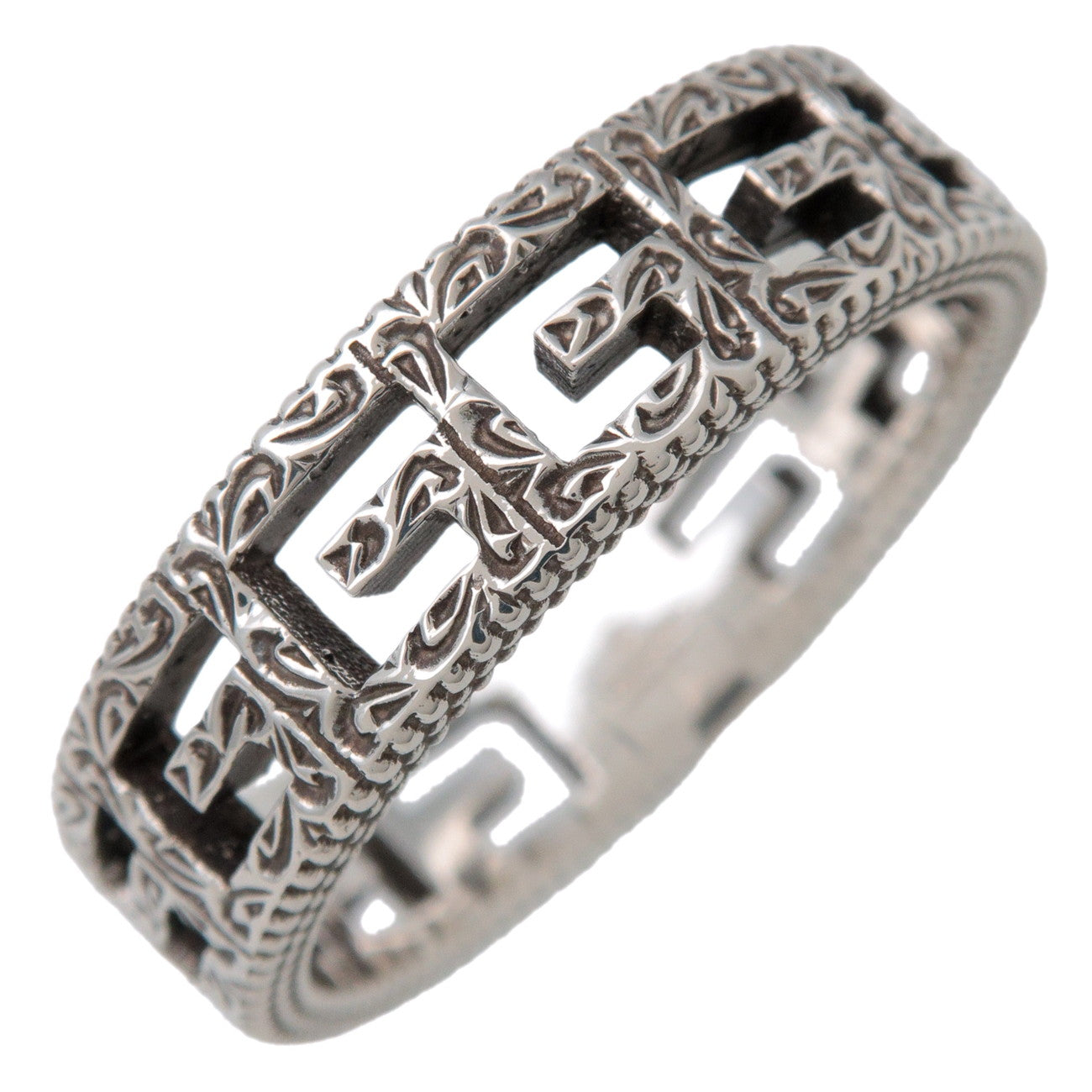 GUCCI Square G Ring SV925 Silver #26 US11.25 EU65 HK25 576693