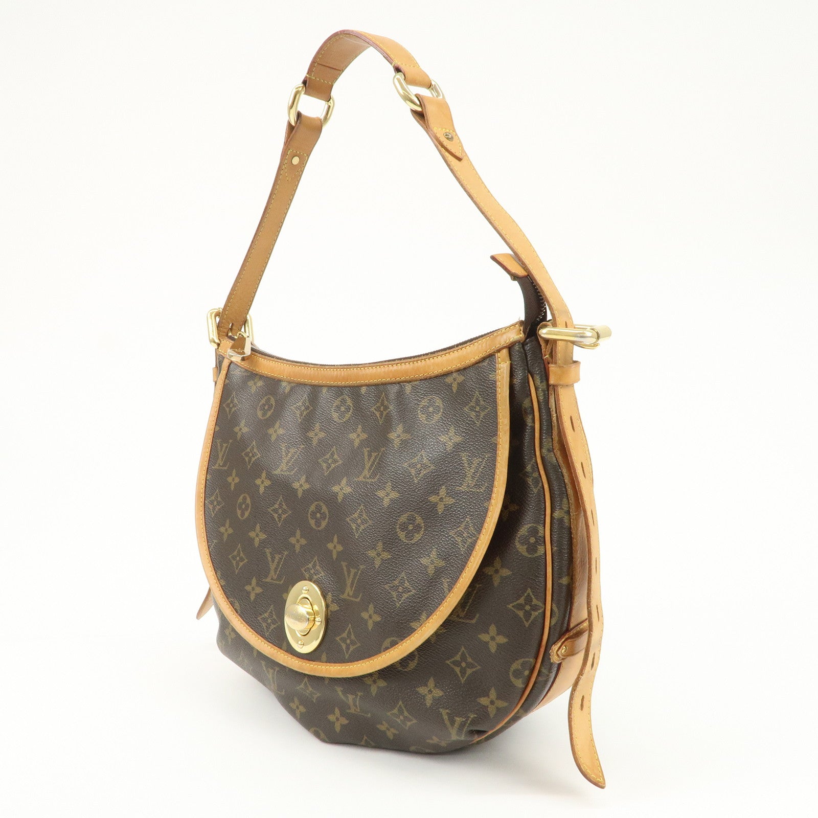 Louis Vuitton Monogram Tulum GM Shoulder Bag Brown M40075 Used