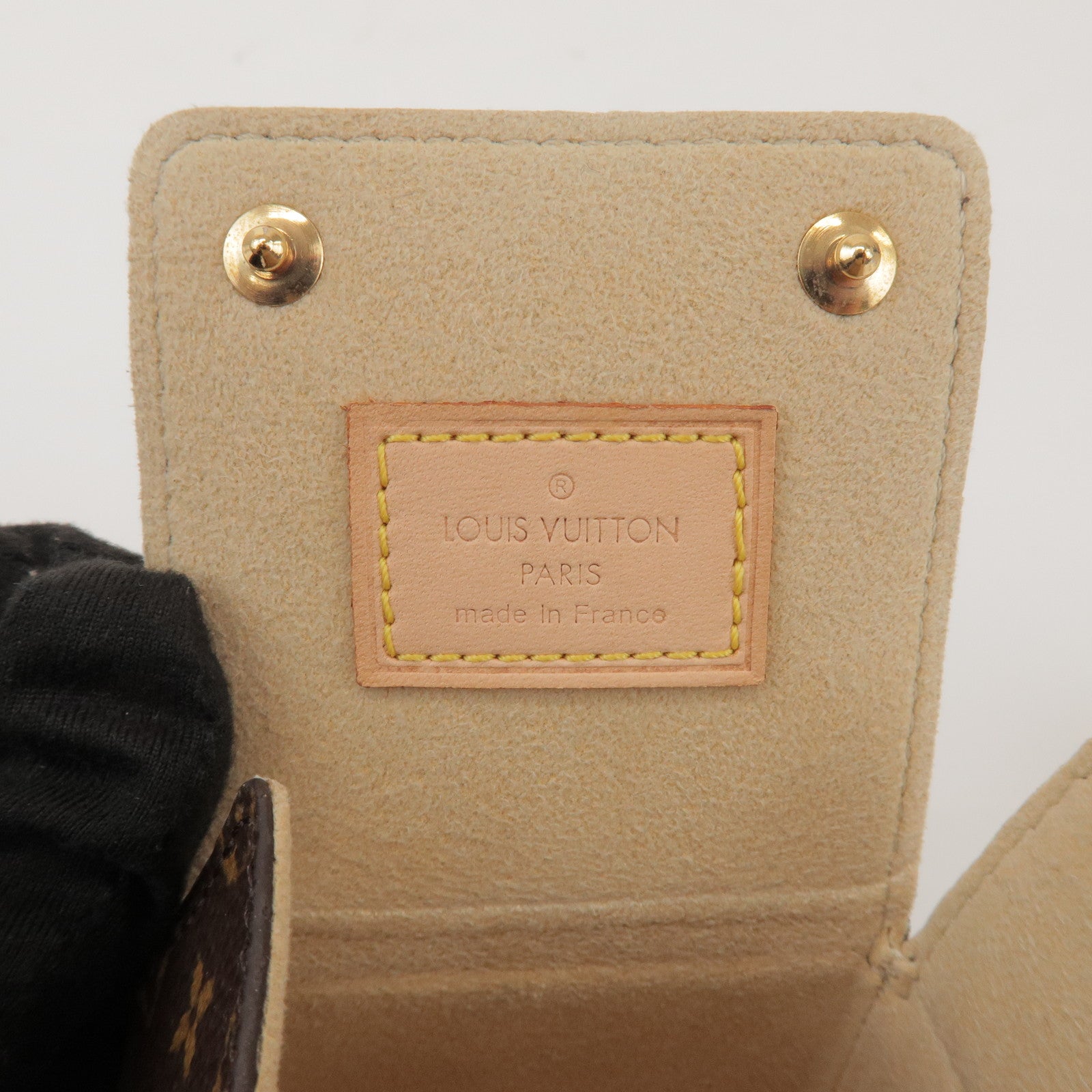Louis Vuitton Monogram Set of 2 Ring Case Jewelry Case Brown
