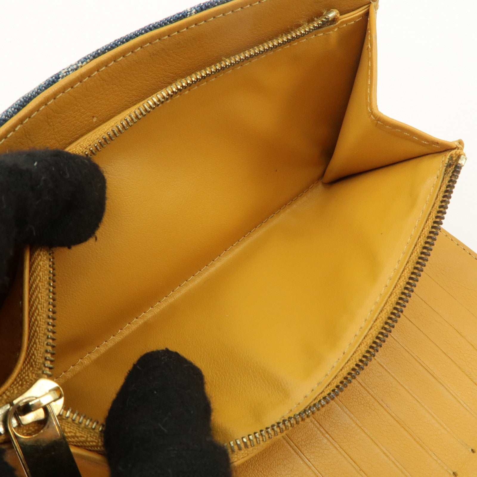 Louis Vuitton Monogram Denim Portefeuille Amelia Wallet Blue M95511 Used