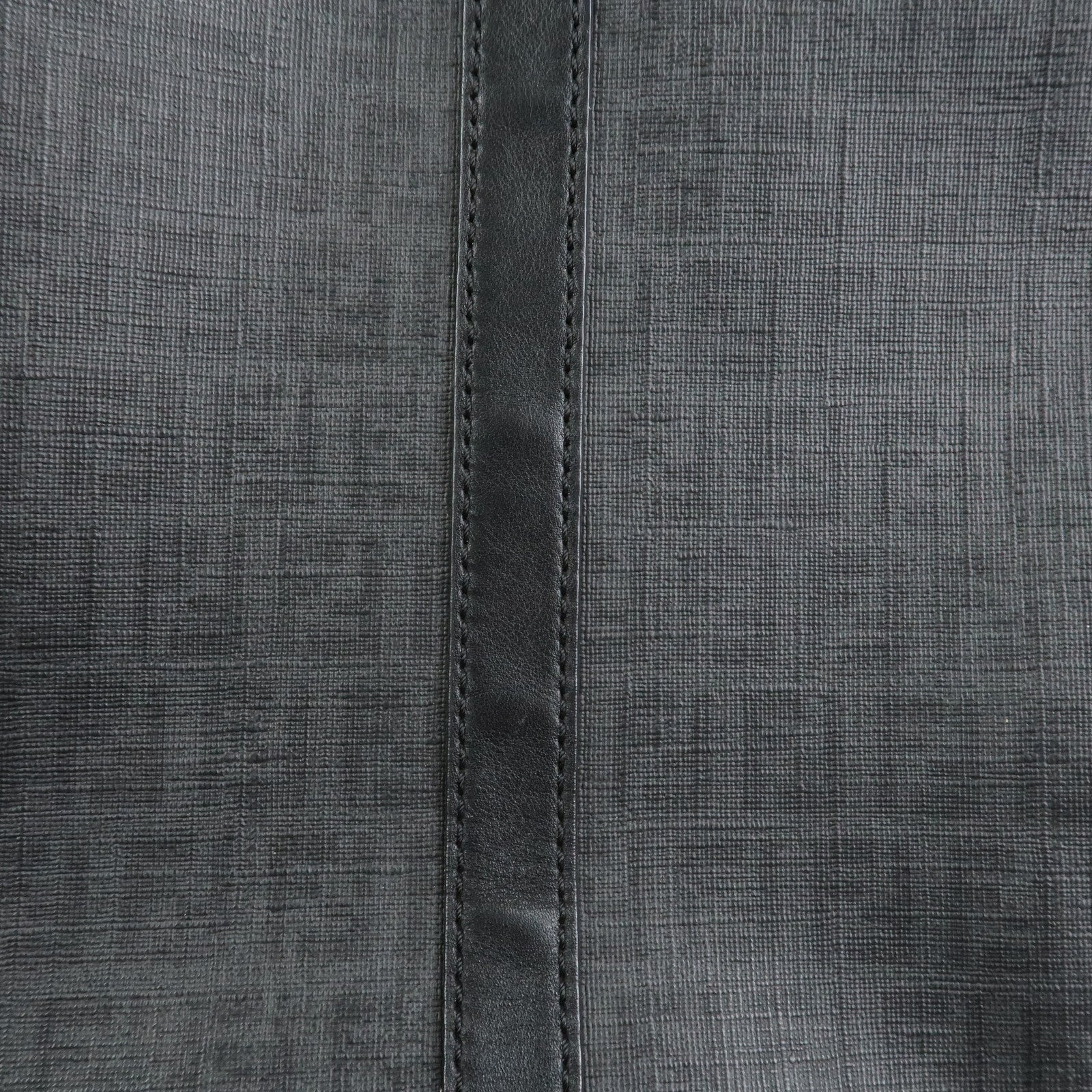 FENDI Zucchino PVC Leather Tote Bag Shoulder Bag Black 8BH215