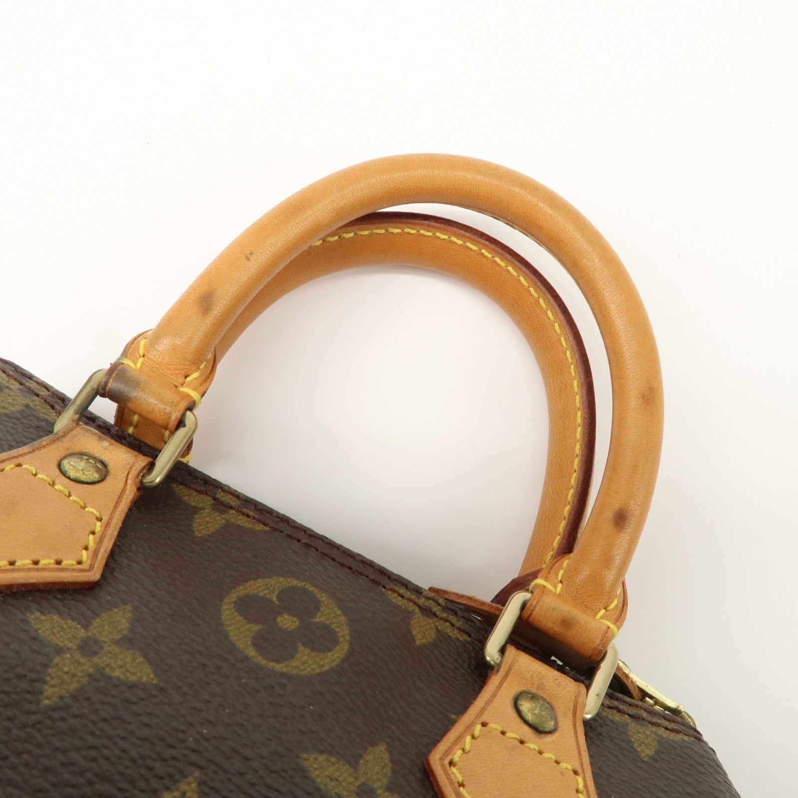 Louis Vuitton Monogram Mini Speedy Hand Bag & Strap TH0955 J00145 Used