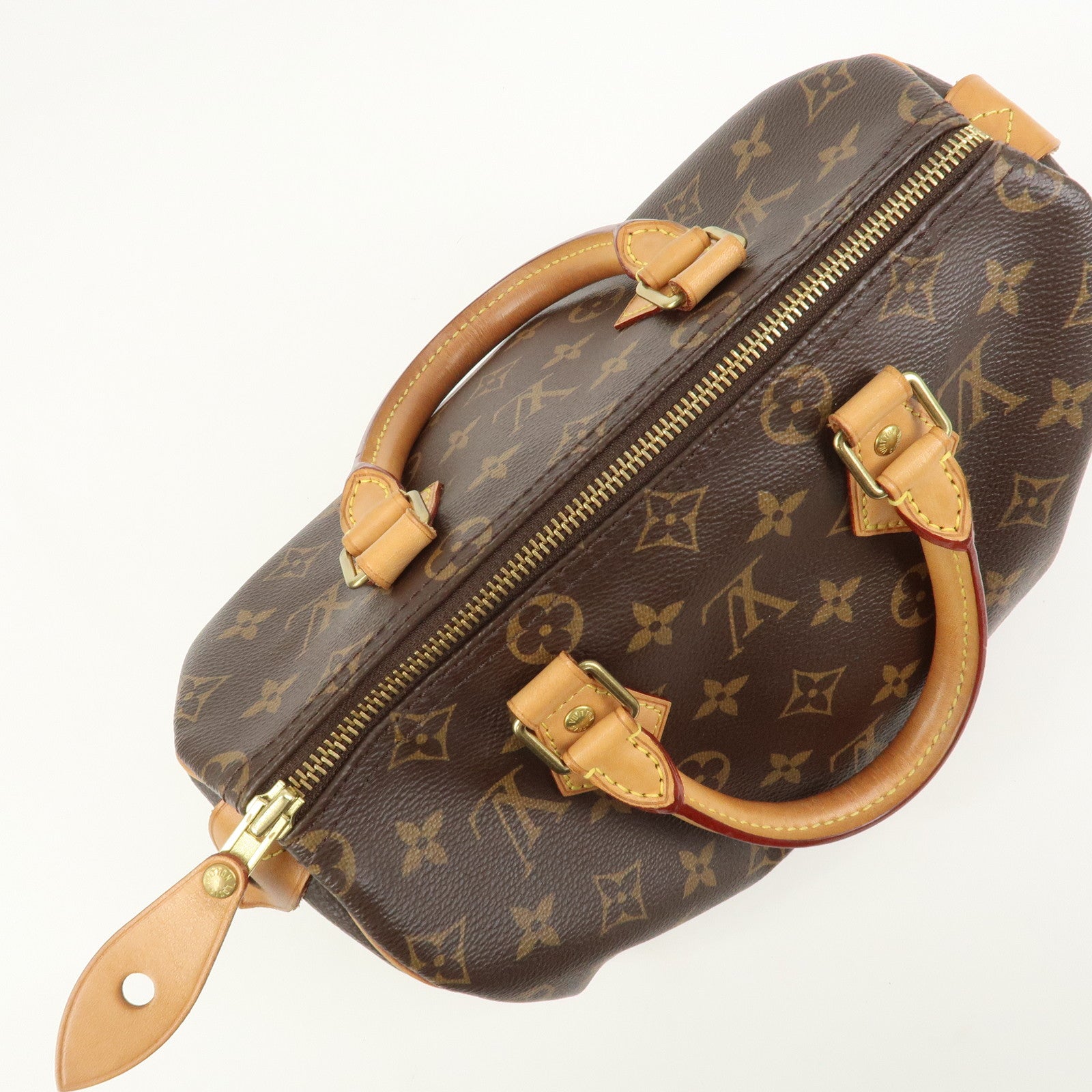 Louis Vuitton Monogram Speedy 25 Boston Bag Hand Bag Brown M41528