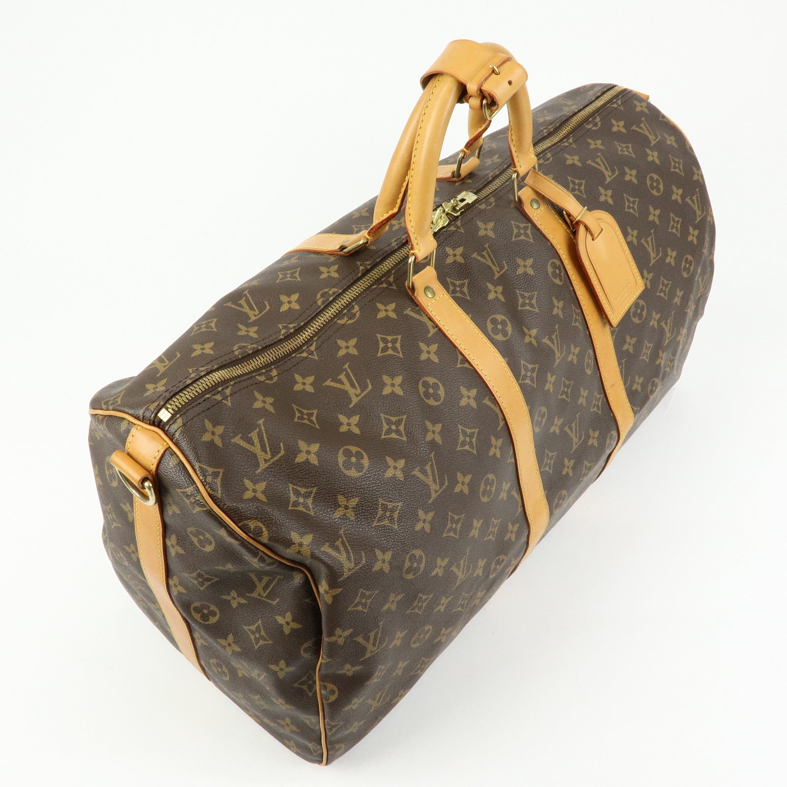Louis Vuitton Monogram Keep All Bandouliere 55 Boston Bag M41414