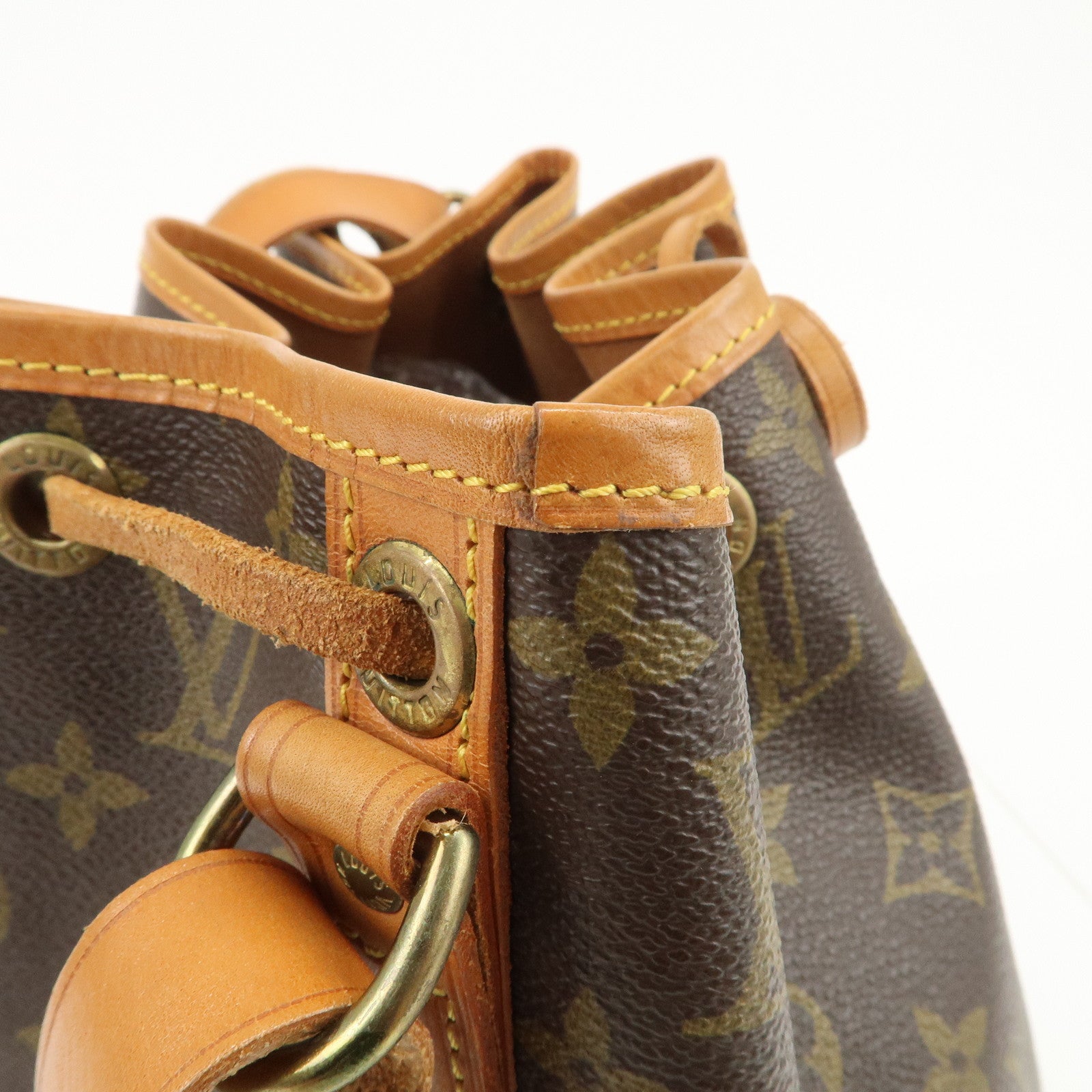 Louis Vuitton Monogram Petit Noe Shoulder Bag Brown M42226