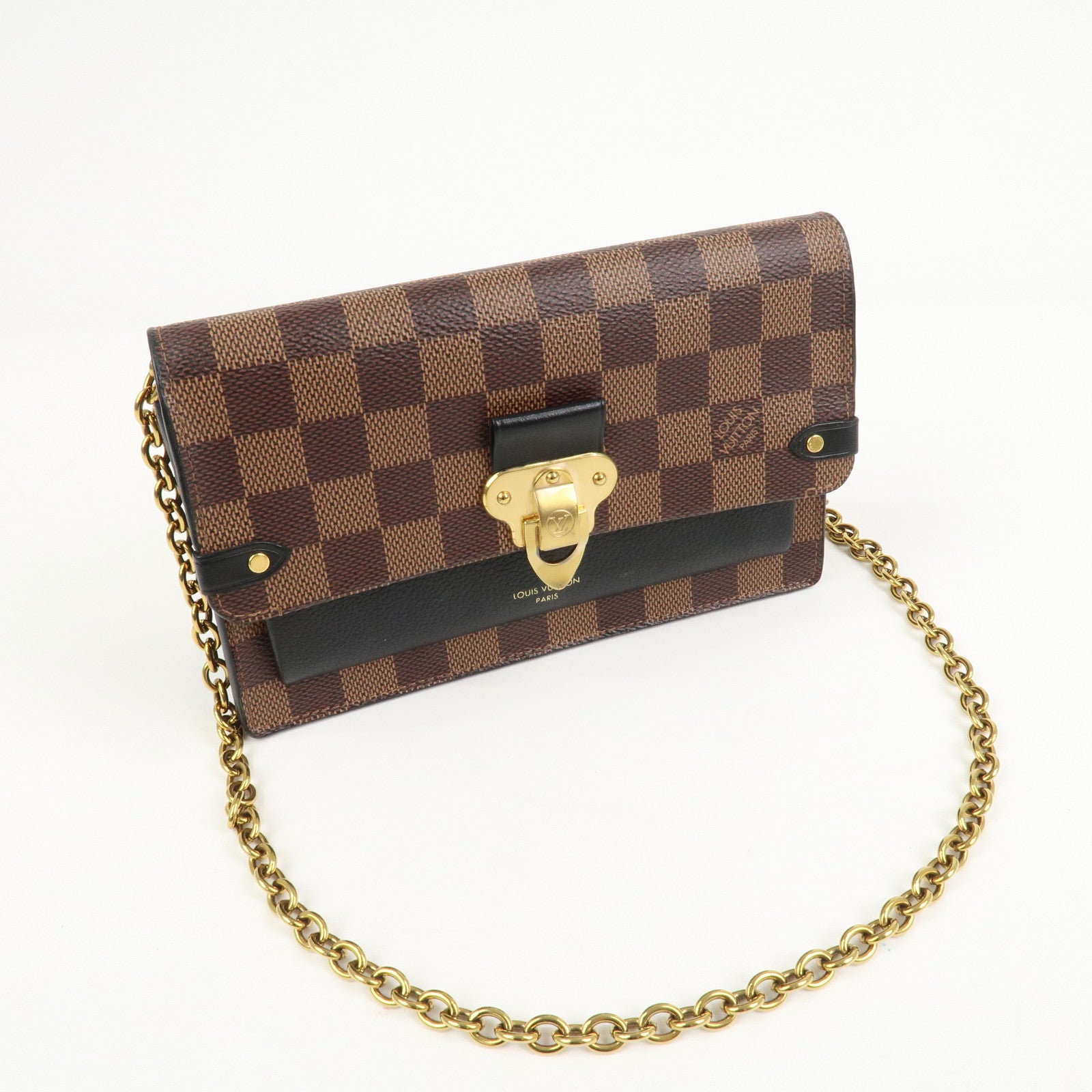 Louis Vuitton Damier Portefeuille Vavin Chain Shoulder Bag N60221