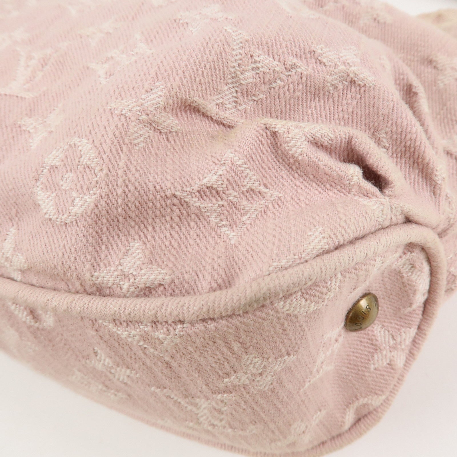 Louis Vuitton Monogram Denim Slightly Shoulder Bag Pink M95833