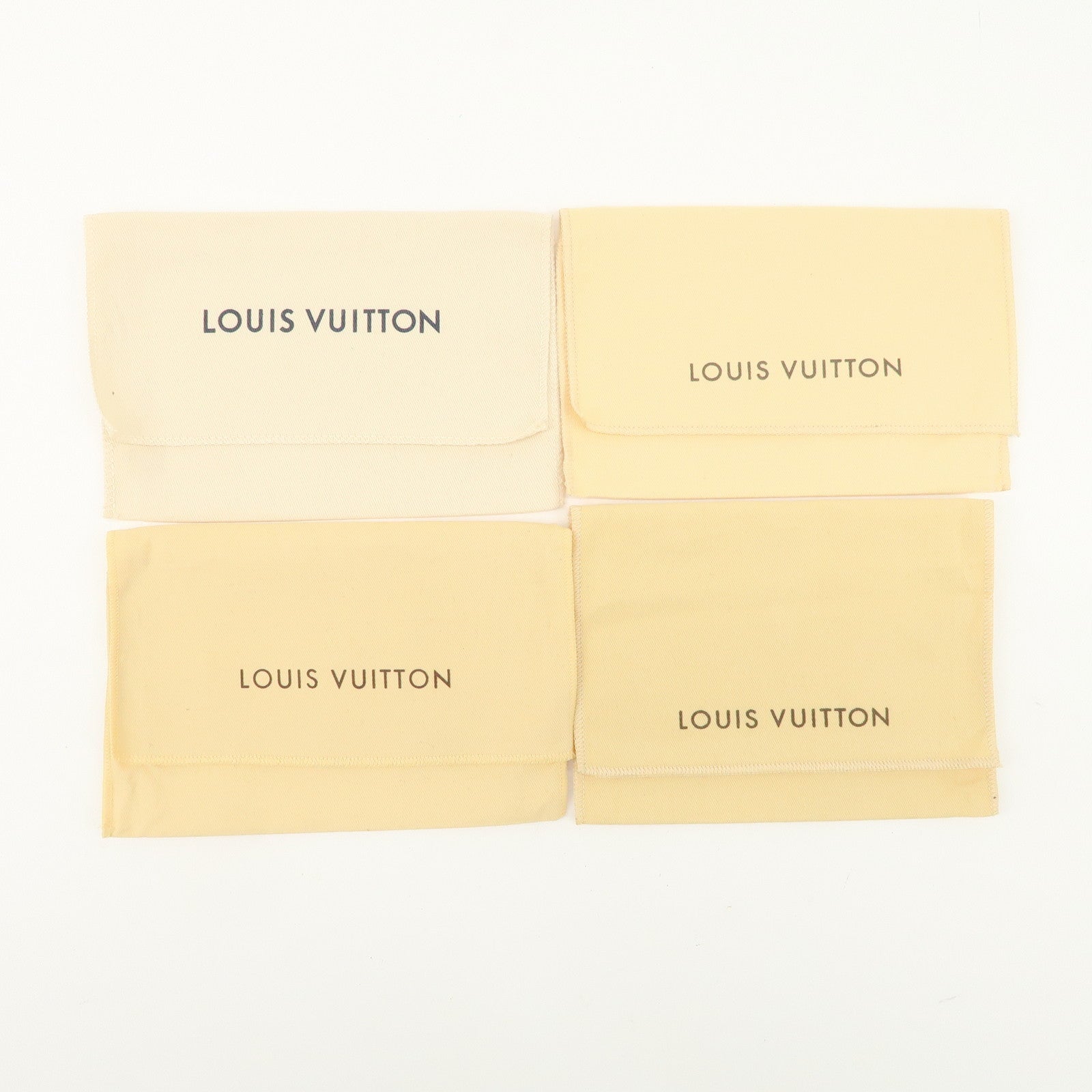 Louis Vuitton Set Of 22 Dust Bag Storage Bag Flap Style Beige Used