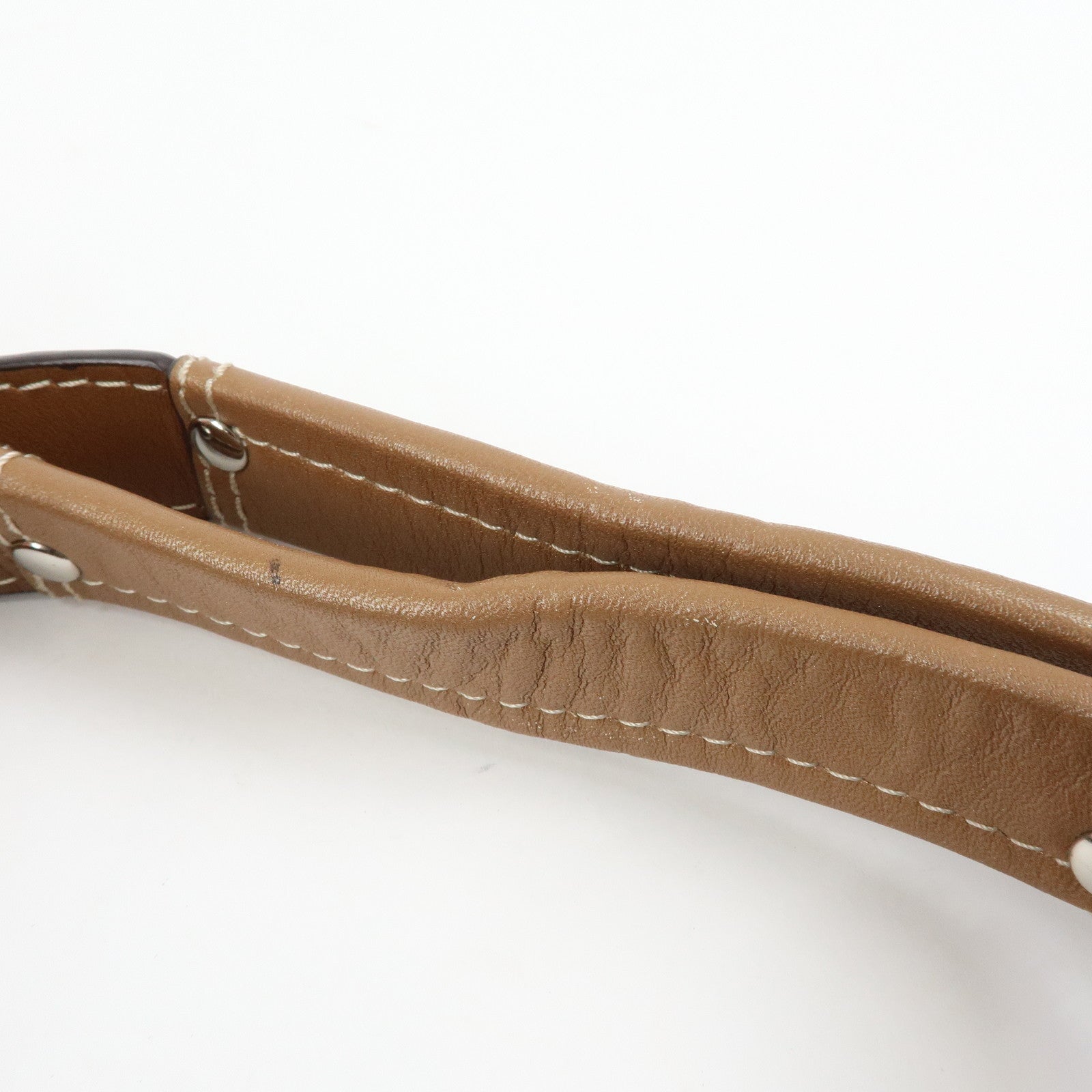 COACH Set of 2 Canvas Leather Shoulder Bag Brown Bronze