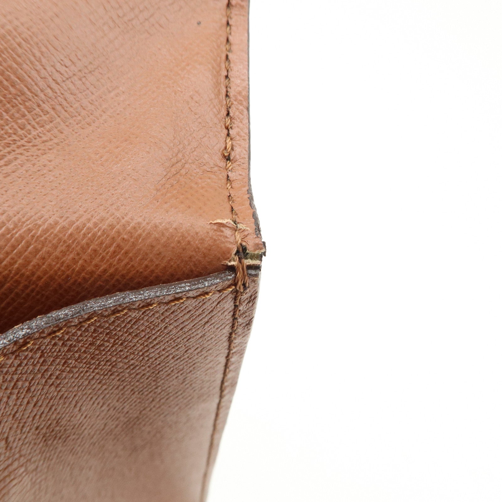 Louis Vuitton Monogram Malesherbes Hand Bag Brown M51379 Used