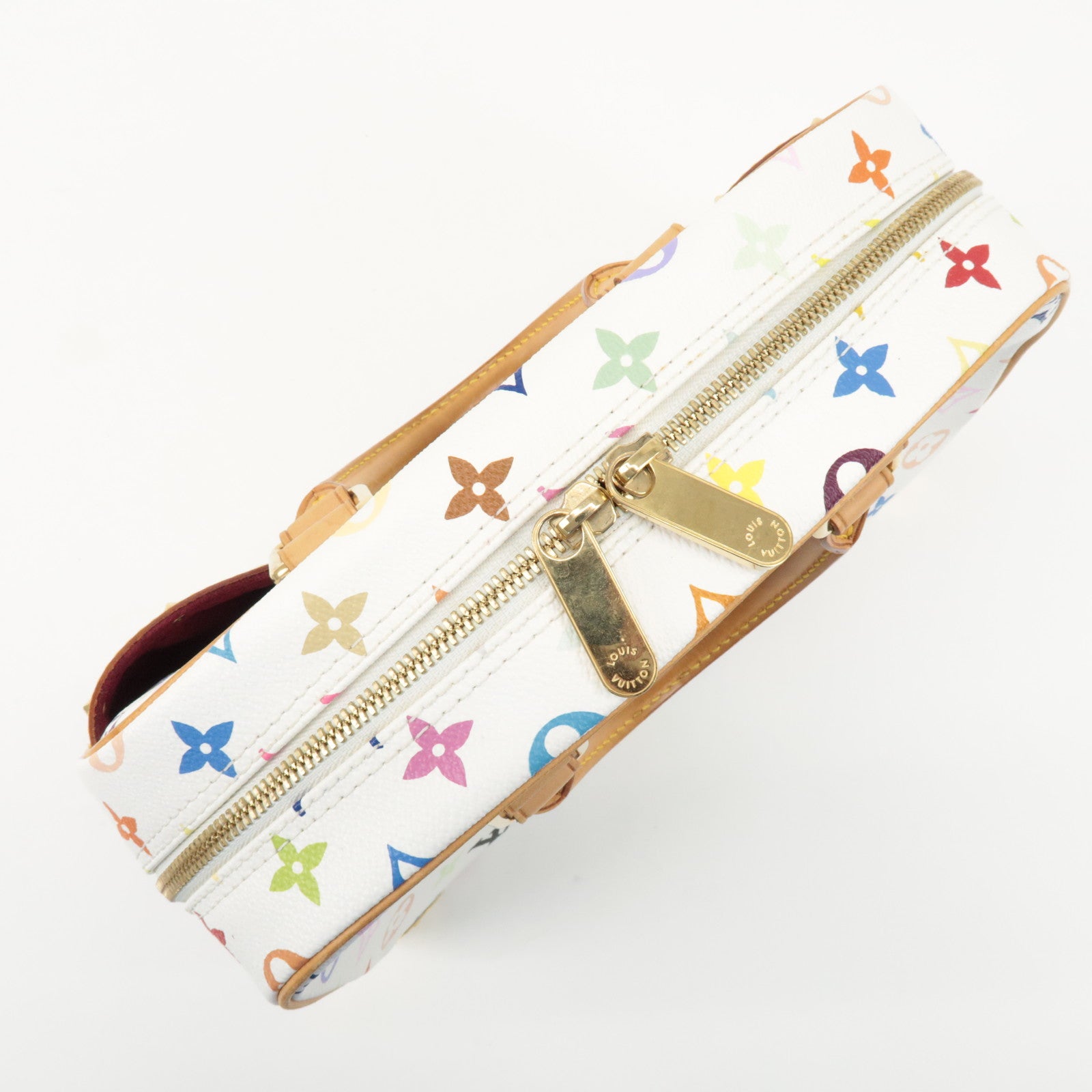 Louis Vuitton Monogram Multicolor Trouville Hand Bag Blanc M92663 Used